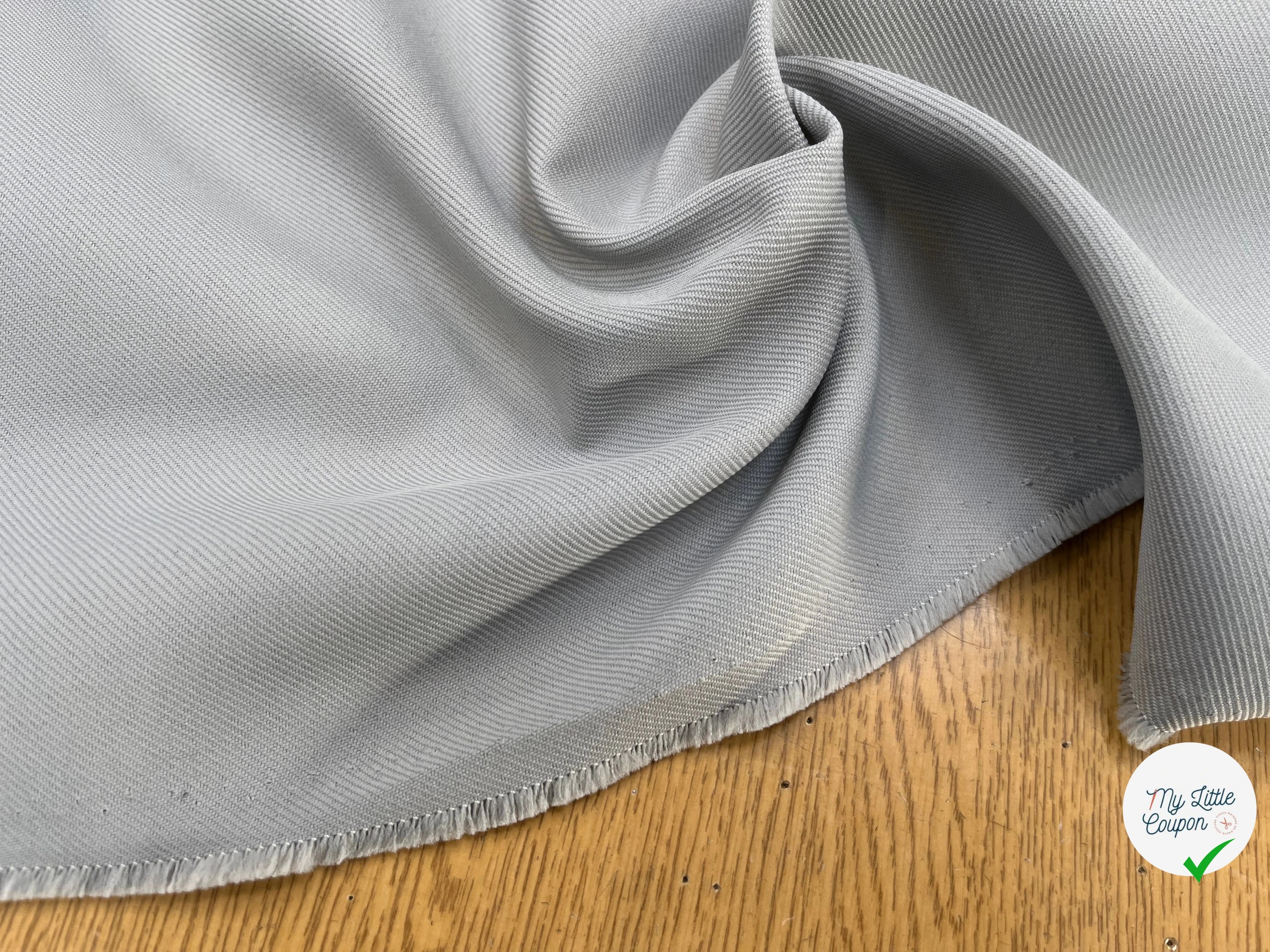 GABARDINE LOURDE STRIÉE GRIS JAPAN - My Little Coupon