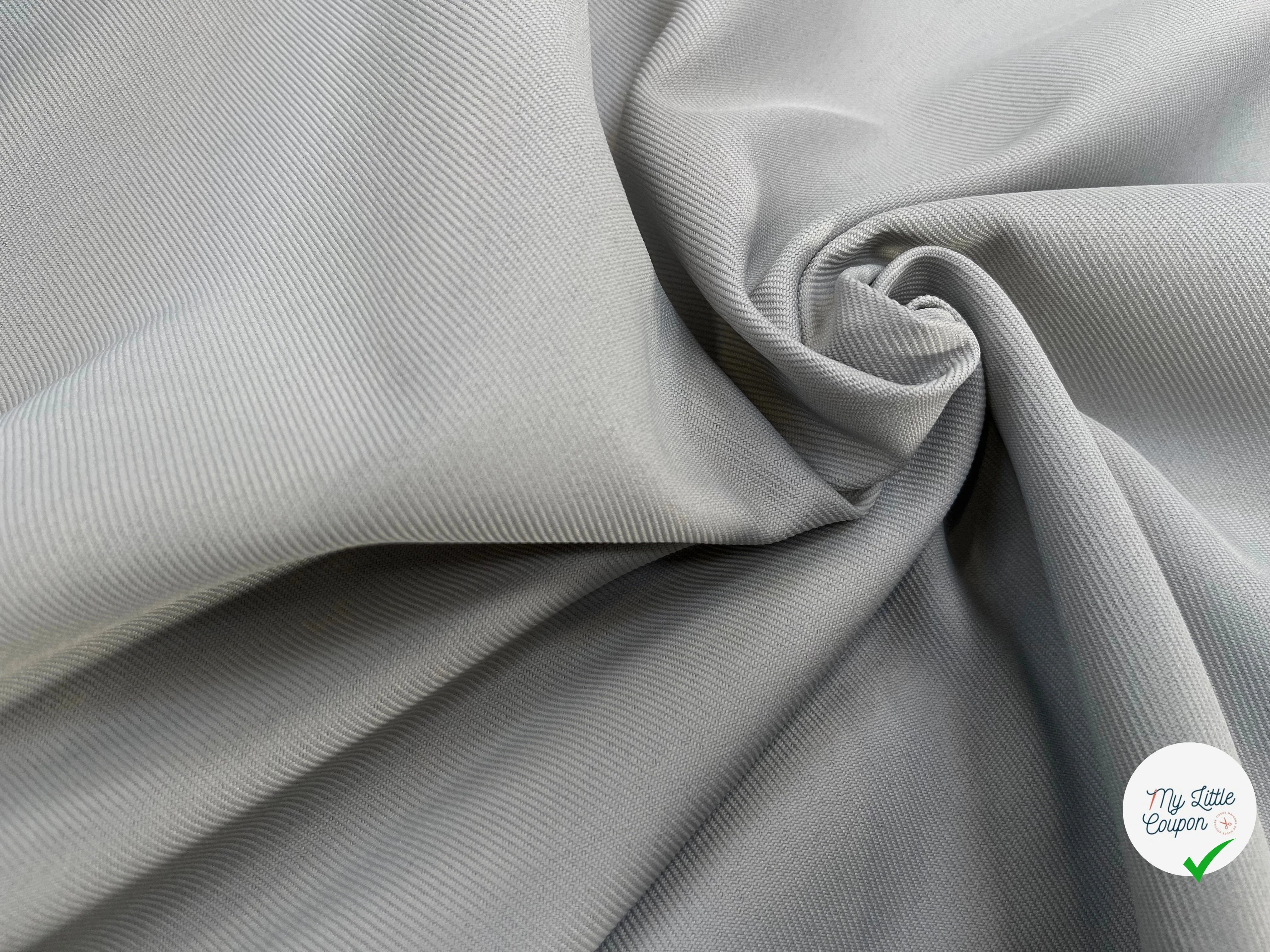 GABARDINE LOURDE STRIÉE GRIS JAPAN - My Little Coupon