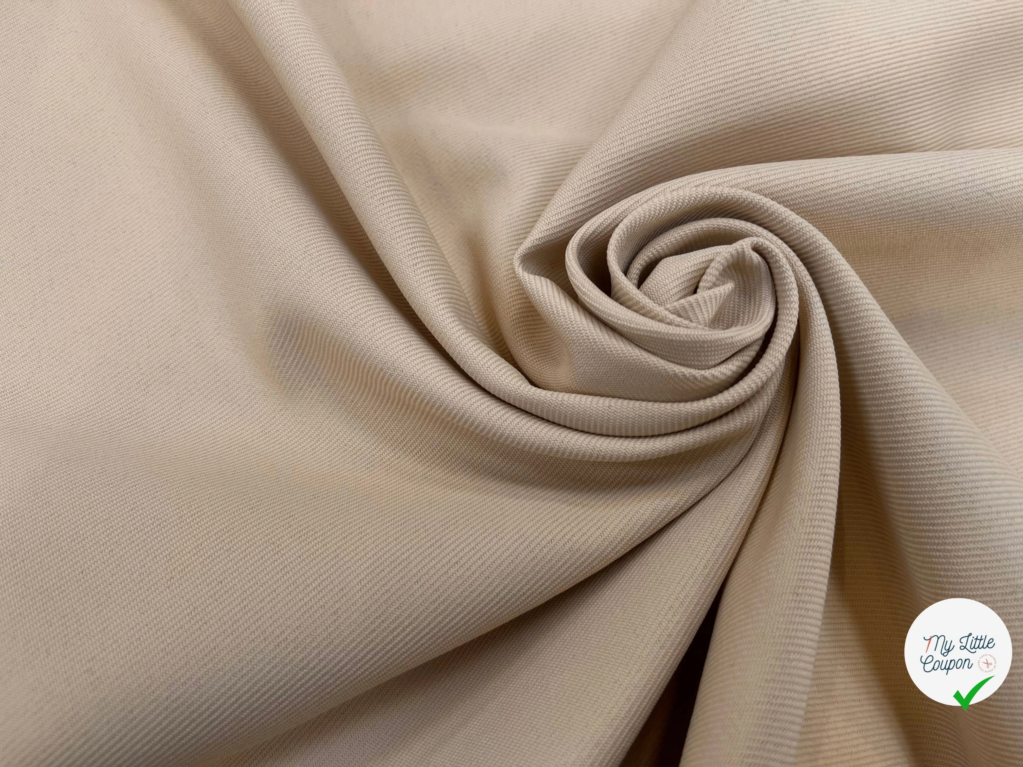 GABARDINE LOURDE STRIÉE LIGHT SAND JAPAN - My Little Coupon