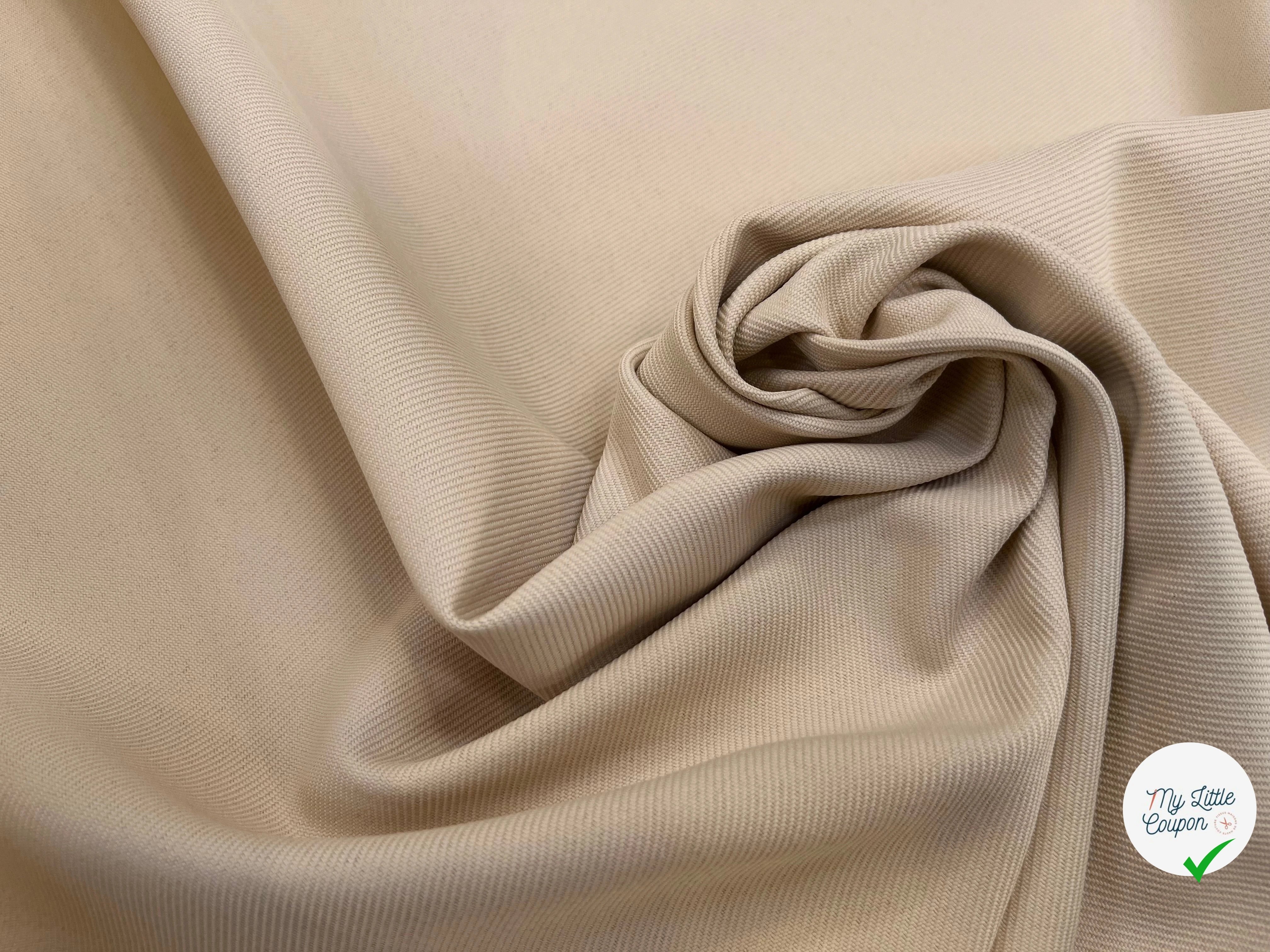 GABARDINE LOURDE STRIÉE LIGHT SAND JAPAN - My Little Coupon