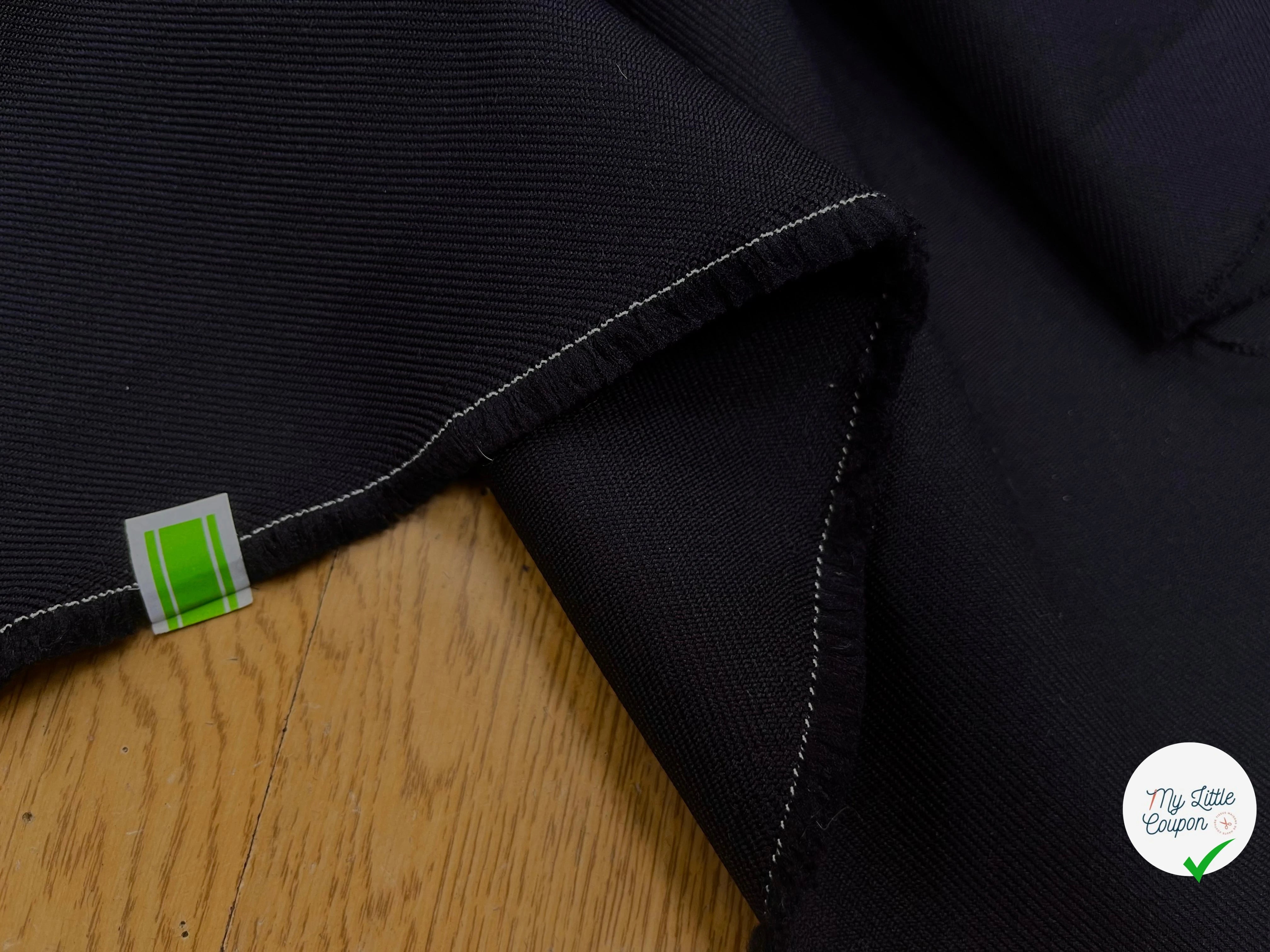 GABARDINE LOURDE STRIÉE NAVY JAPAN 152CM - My Little Coupon