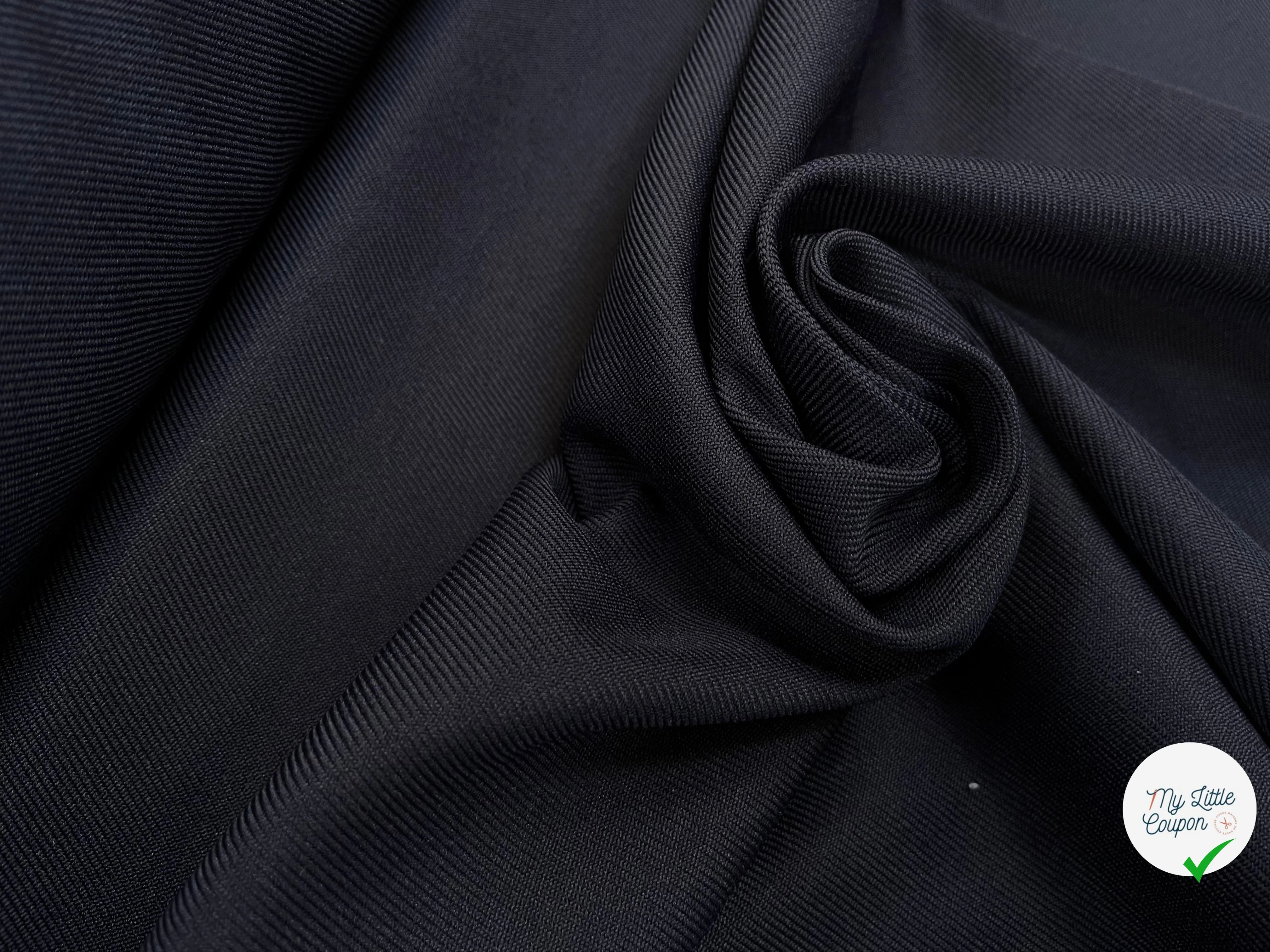 GABARDINE LOURDE STRIÉE NAVY JAPAN 152CM - My Little Coupon