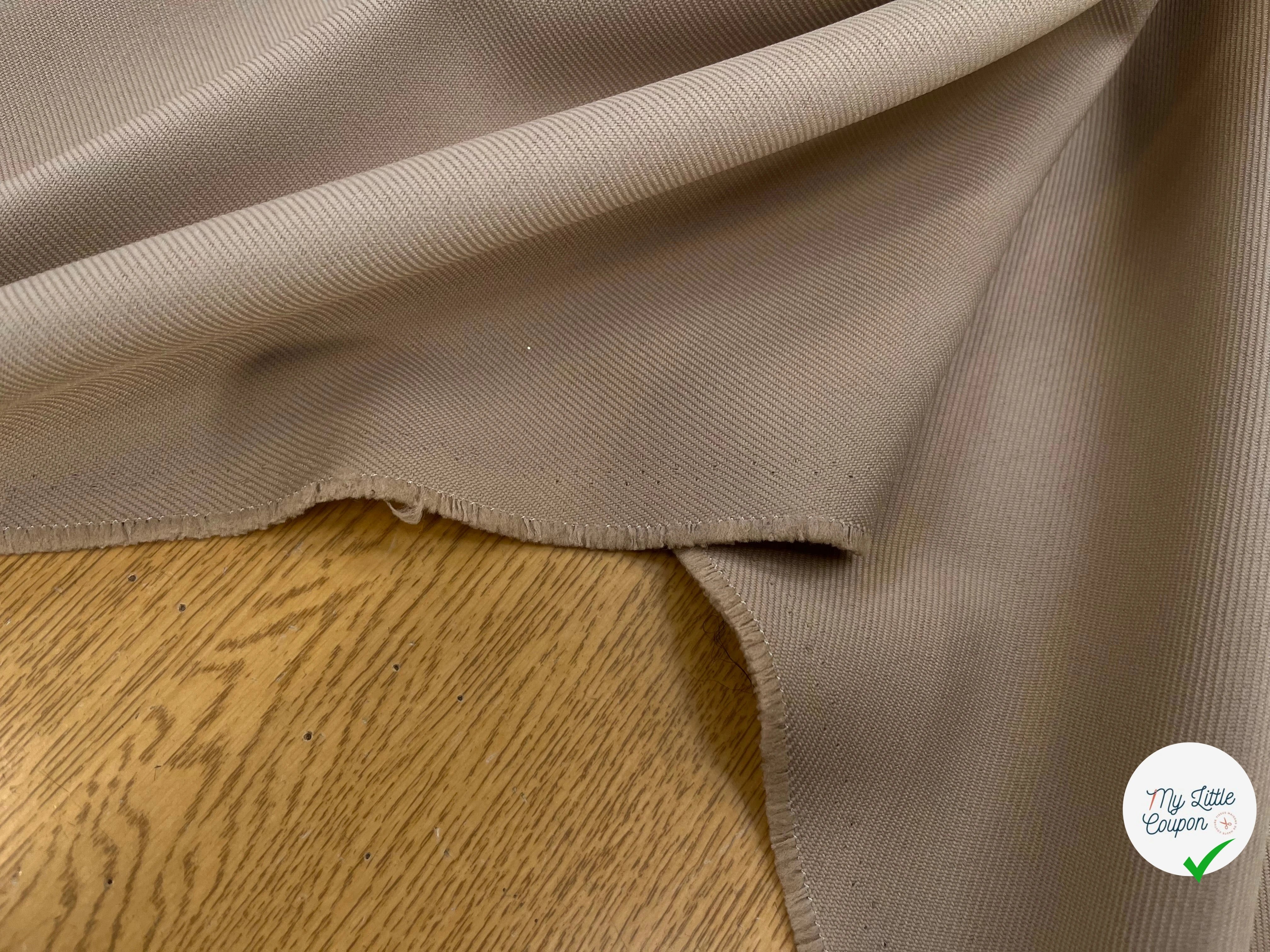 GABARDINE LOURDE STRIÉE SABLE JAPAN - My Little Coupon