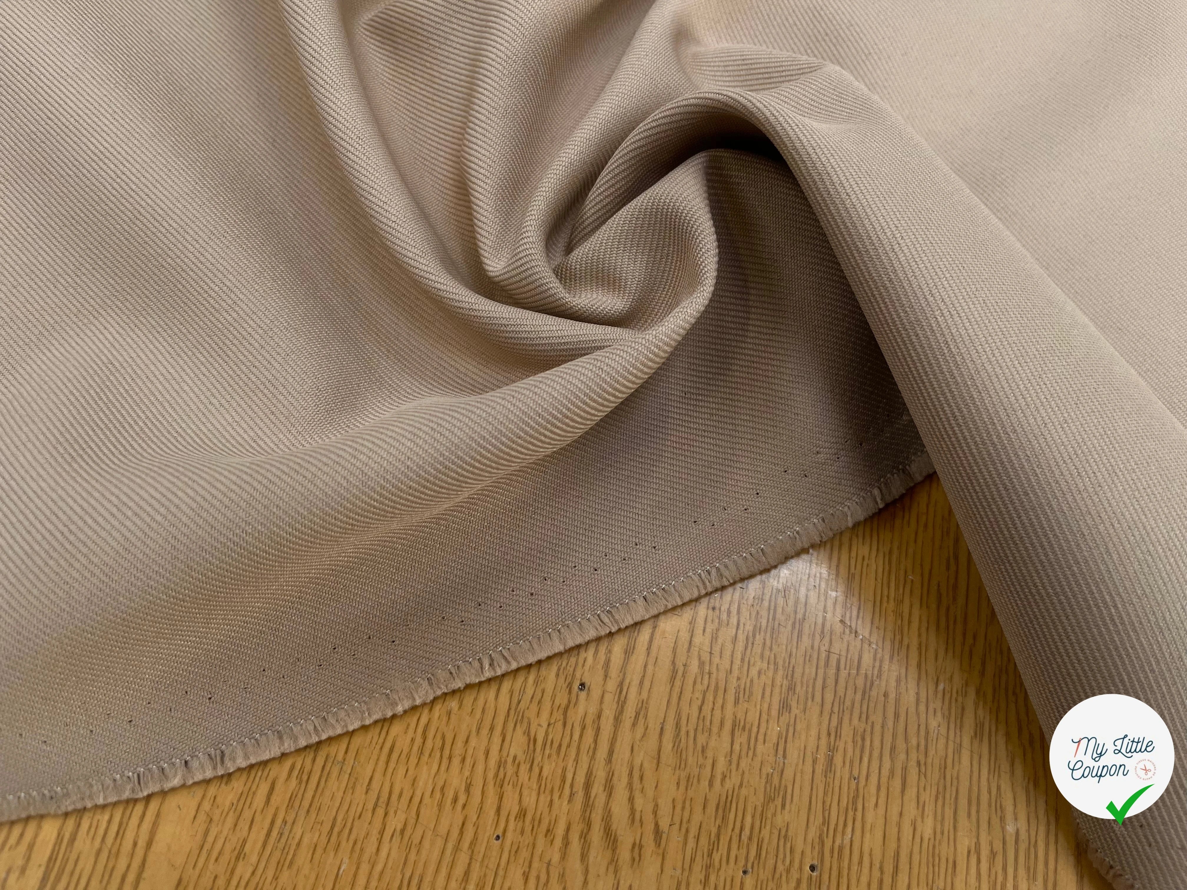 GABARDINE LOURDE STRIÉE SABLE JAPAN - My Little Coupon