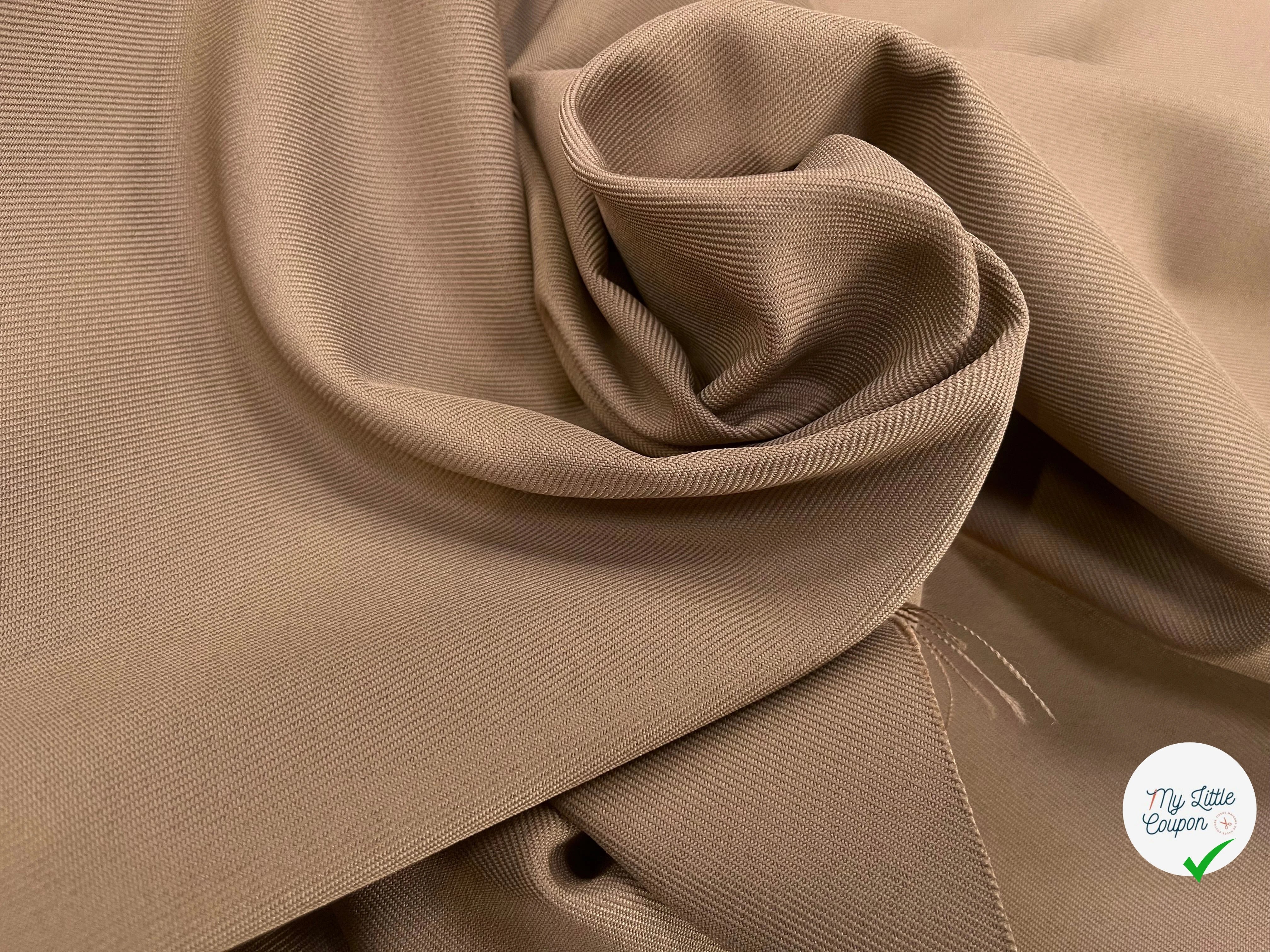 GABARDINE LOURDE STRIÉE TAUPE 1075 JAPAN - My Little Coupon