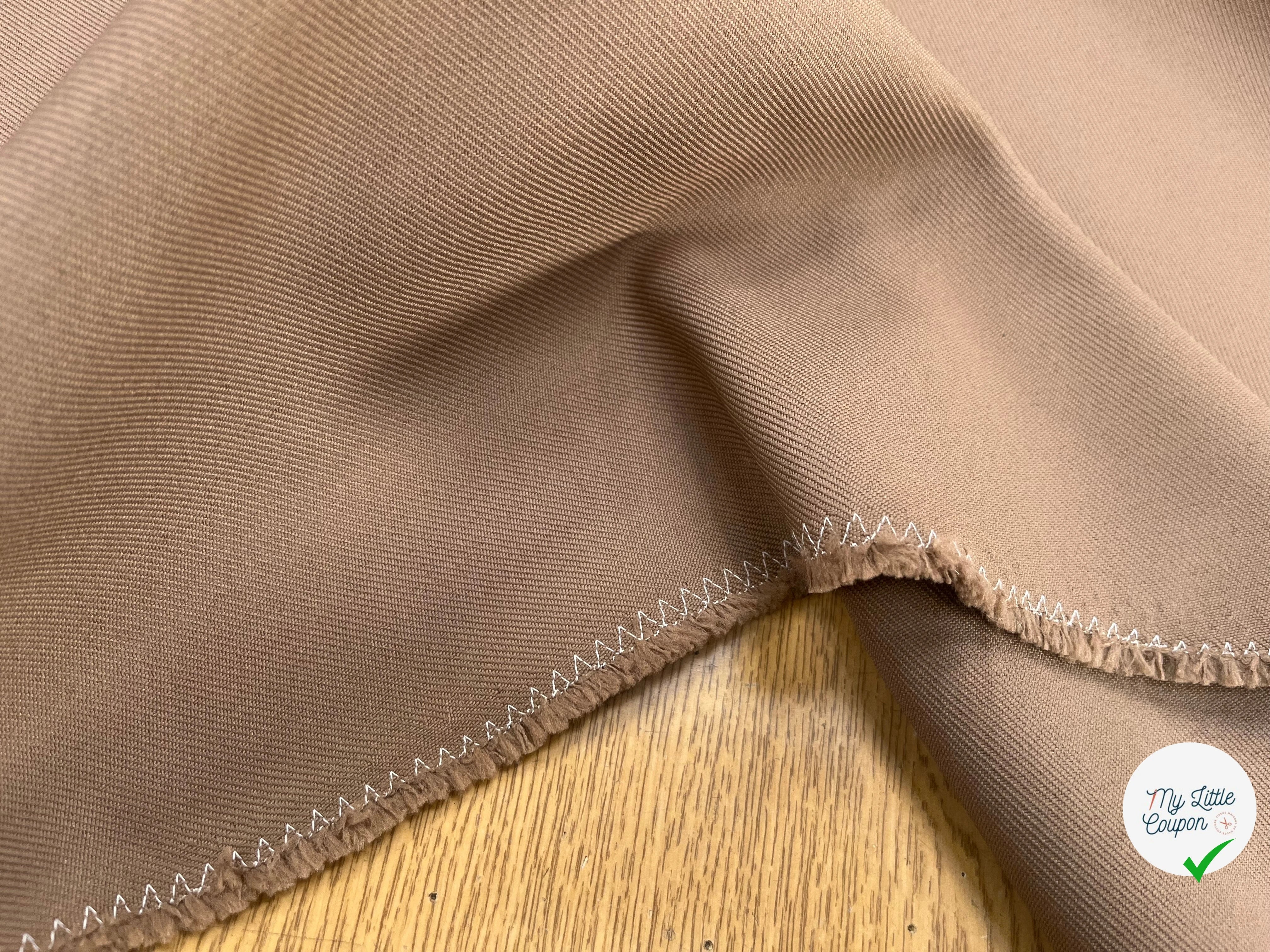 GABARDINE LOURDE STRIÉE TAUPE 1075 JAPAN - My Little Coupon