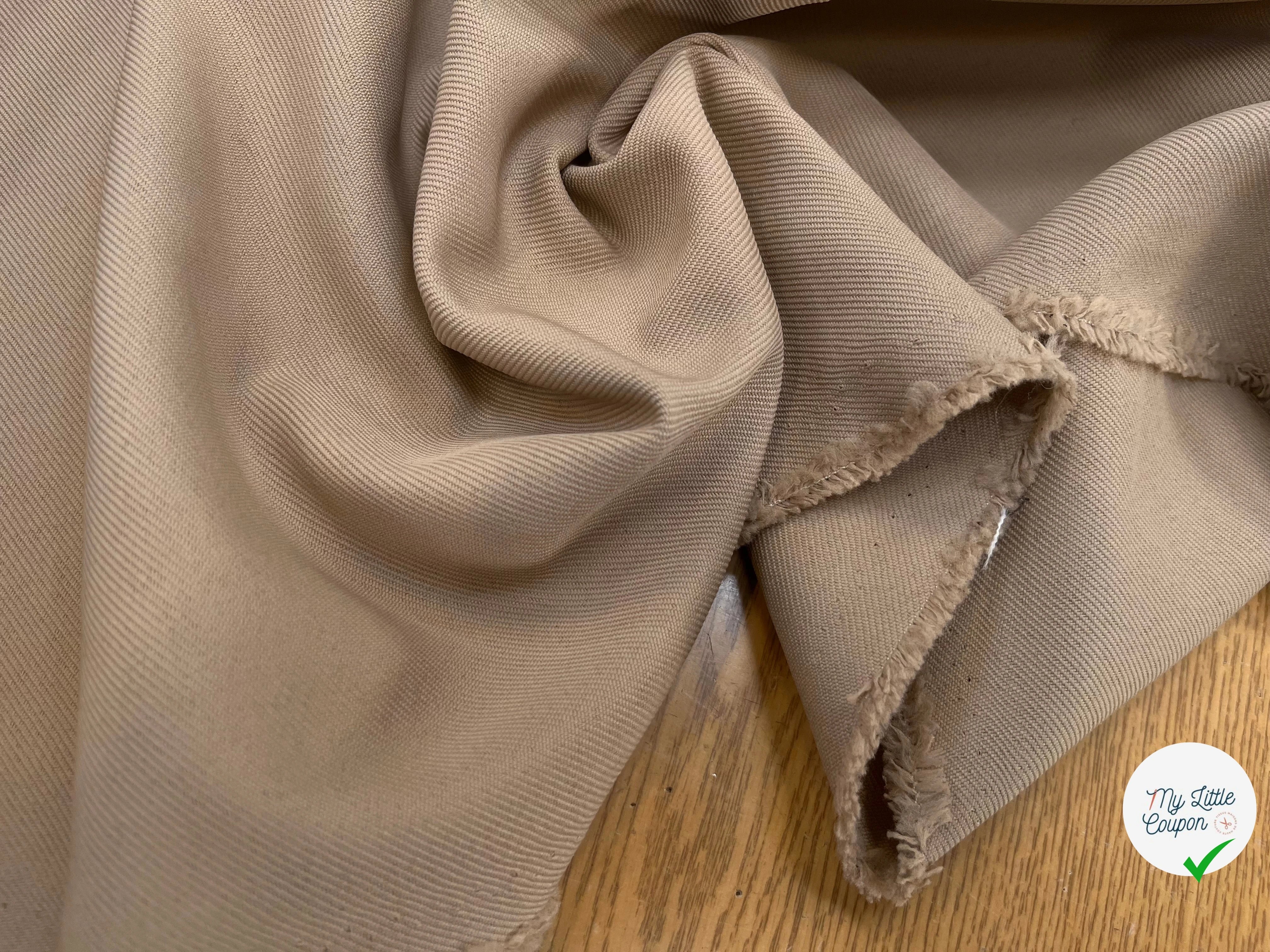 GABARDINE LOURDE STRIÉE TAUPE JAPAN - My Little Coupon