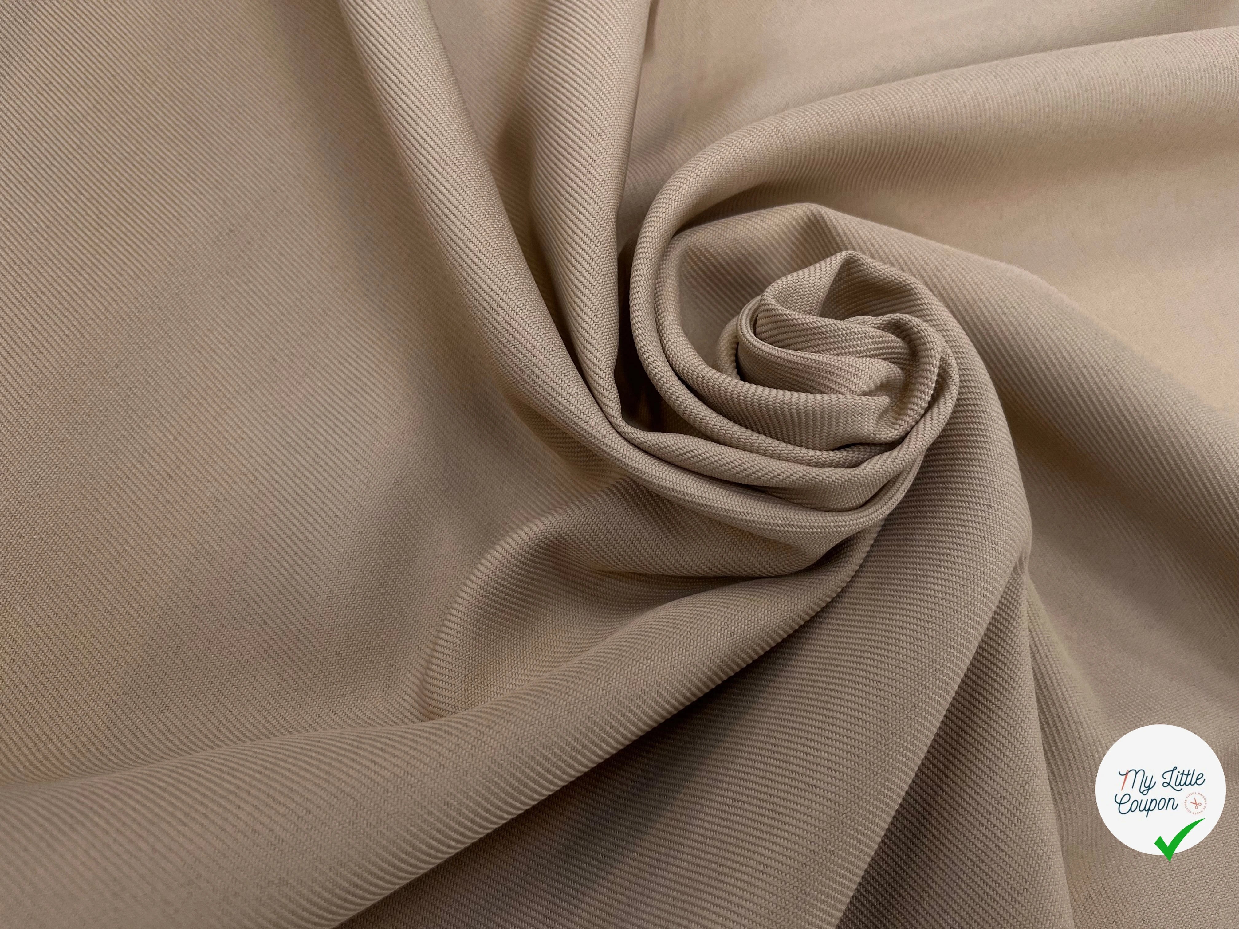 GABARDINE LOURDE STRIÉE TAUPE JAPAN - My Little Coupon