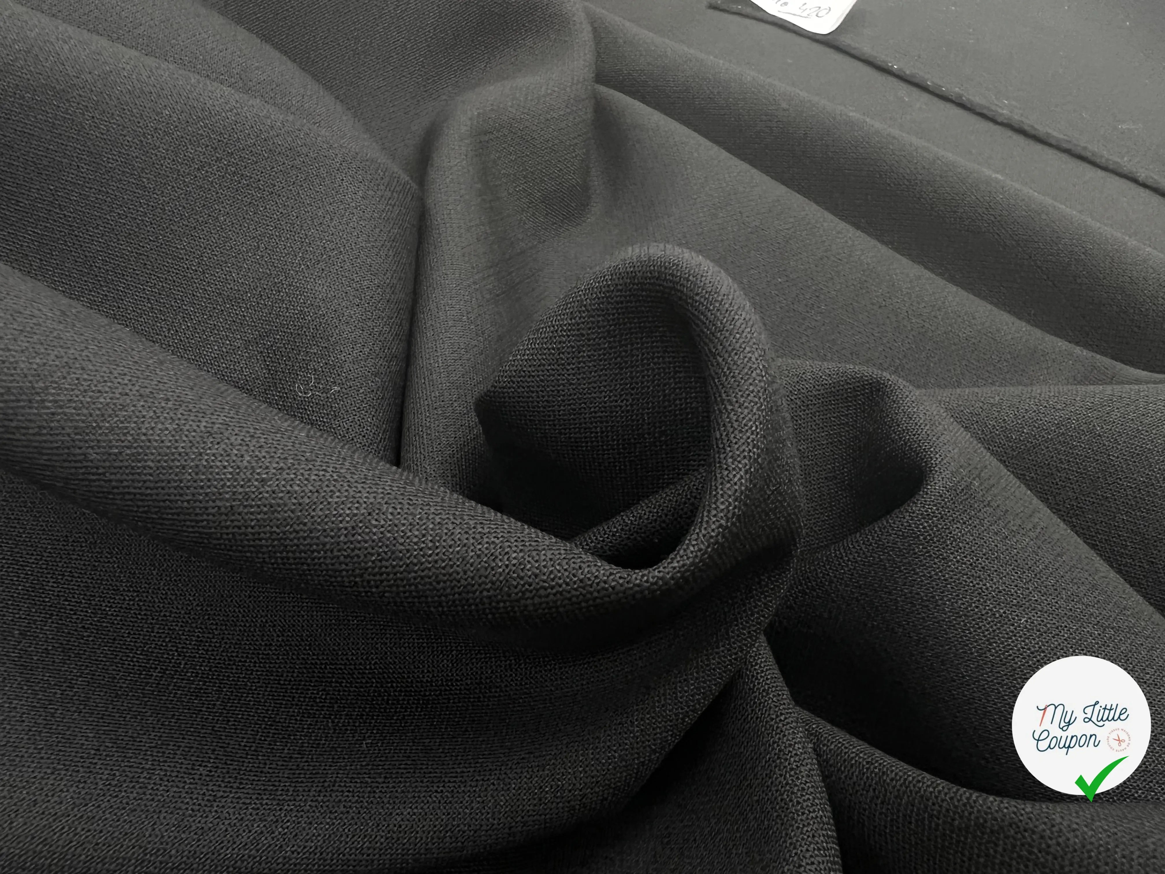 GABARDINE NOIRE STRETCH - My Little Coupon - tissu - coudre