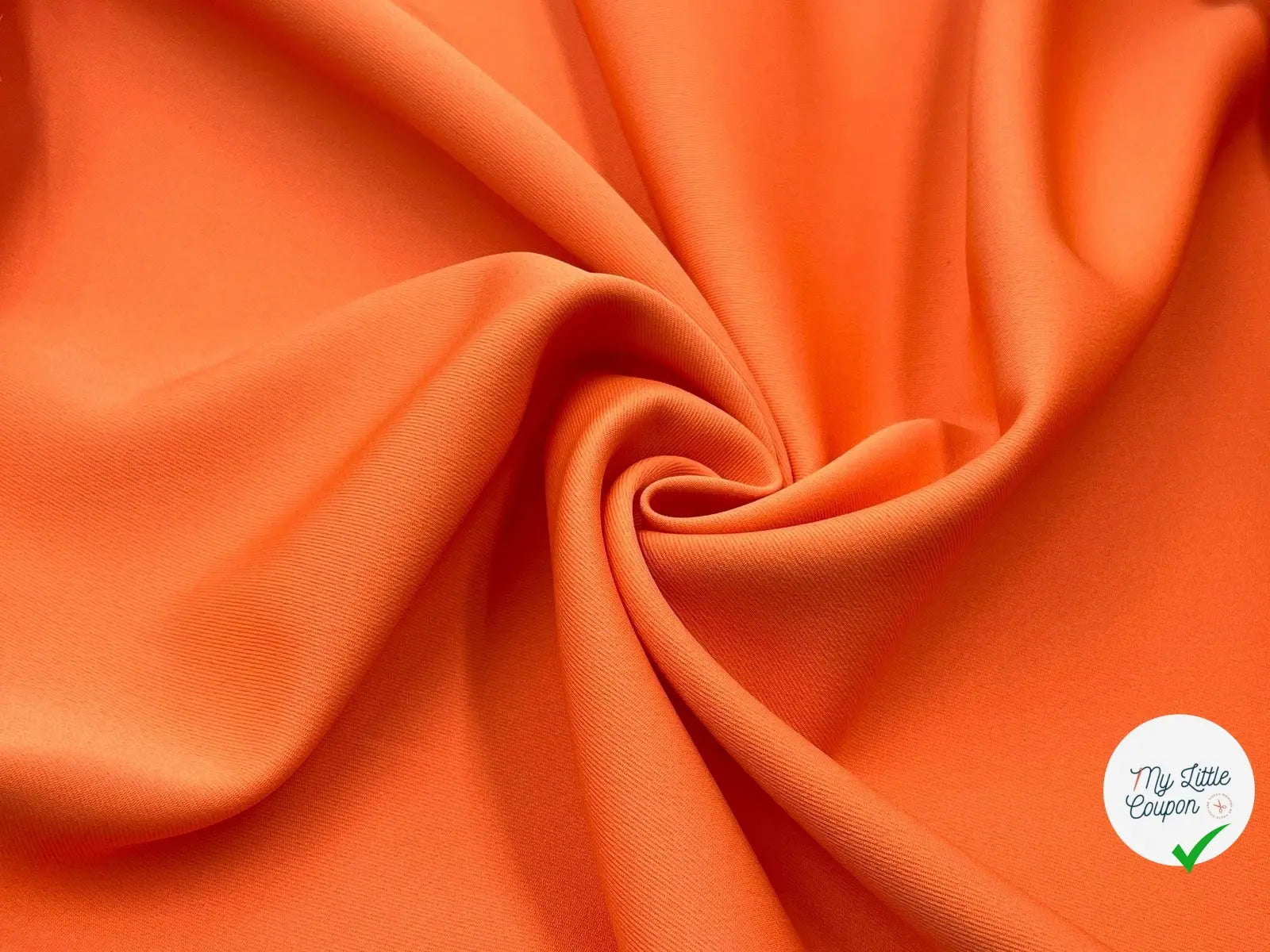 GABARDINE POLYAMIDE COTON ORANGE ACIDULÉ - My Little Coupon - tissu - coudre