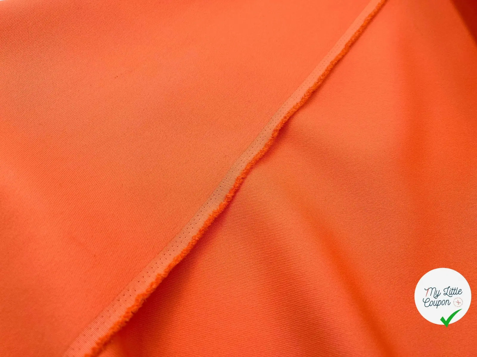 GABARDINE POLYAMIDE COTON ORANGE ACIDULÉ - My Little Coupon - tissu - coudre