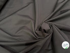 GABARDINE POLYCOTON STRETCH PEAU DE PÊCHE BRUN MASTIC - My Little Coupon