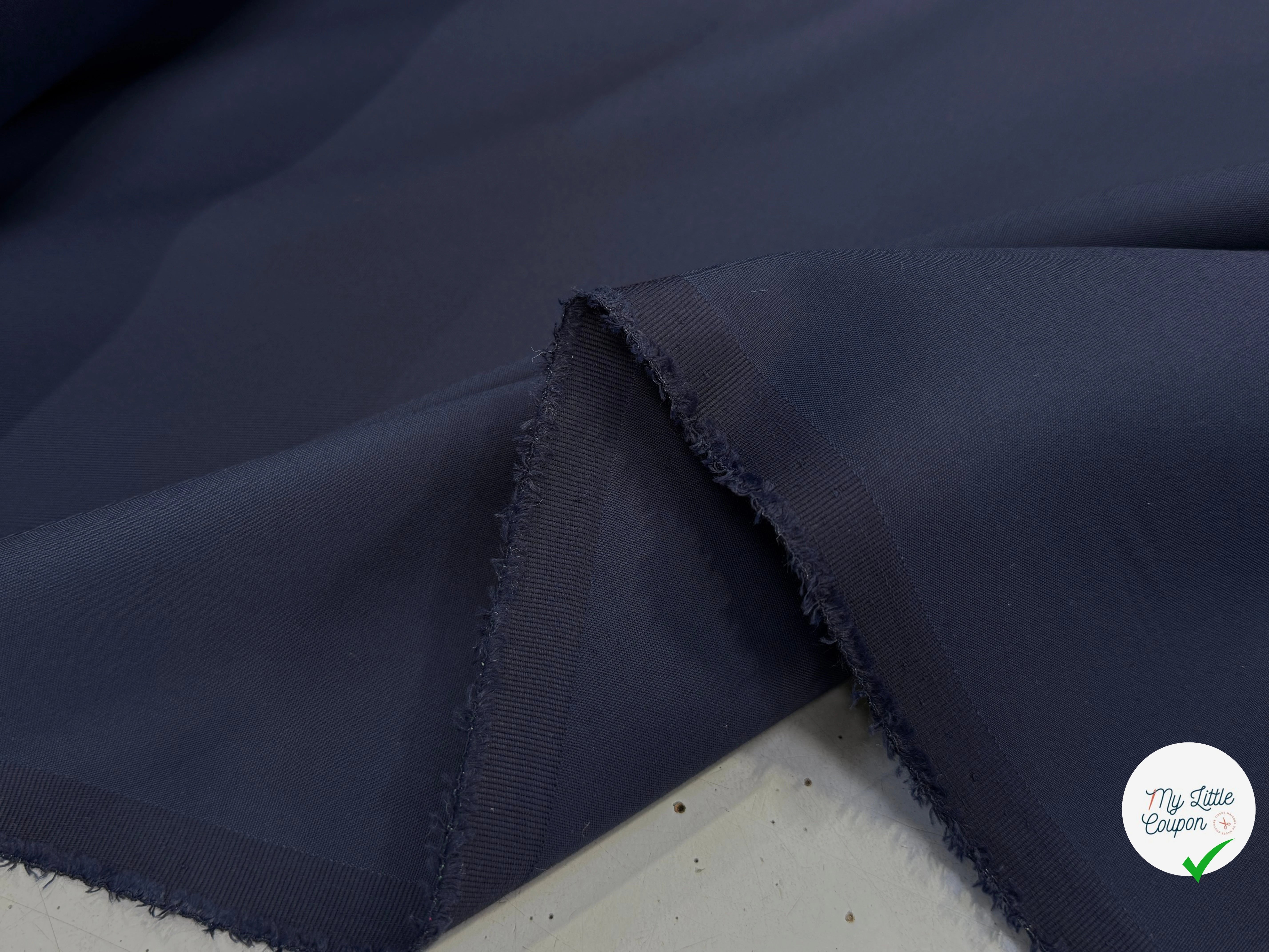 GABARDINE POLYCOTON ULTRA STRETCH BELU MARRINE QUALITÉ COUTURE - My Little Coupon