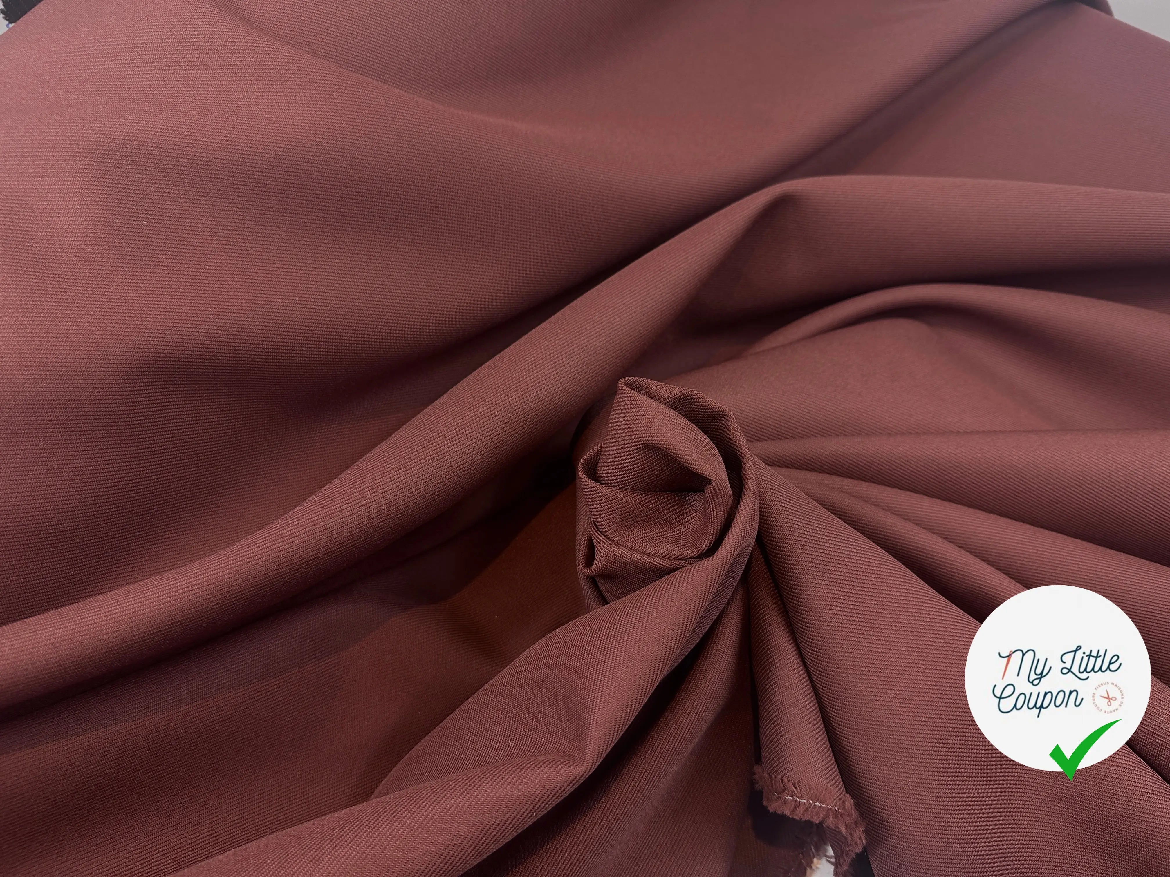 GABARDINE POLYESTER CACAO MSO