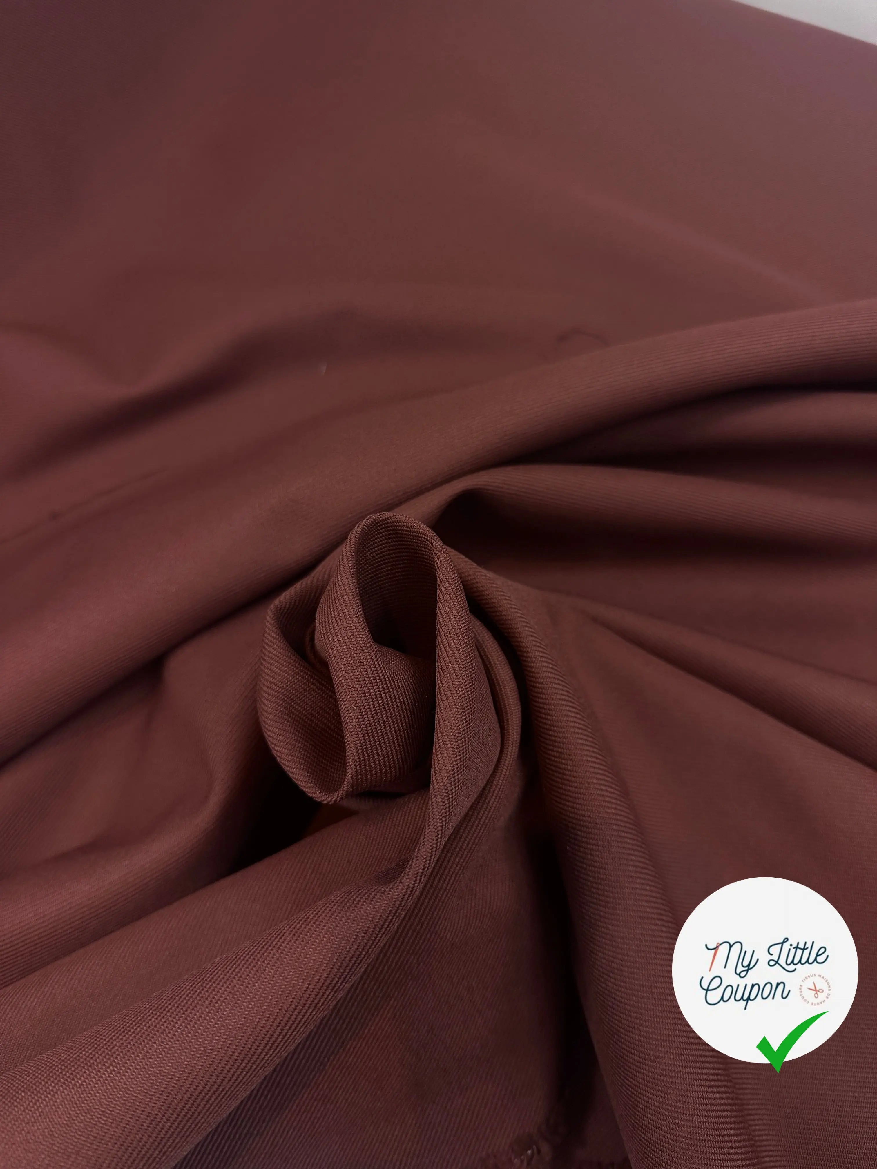 GABARDINE POLYESTER CACAO MSO