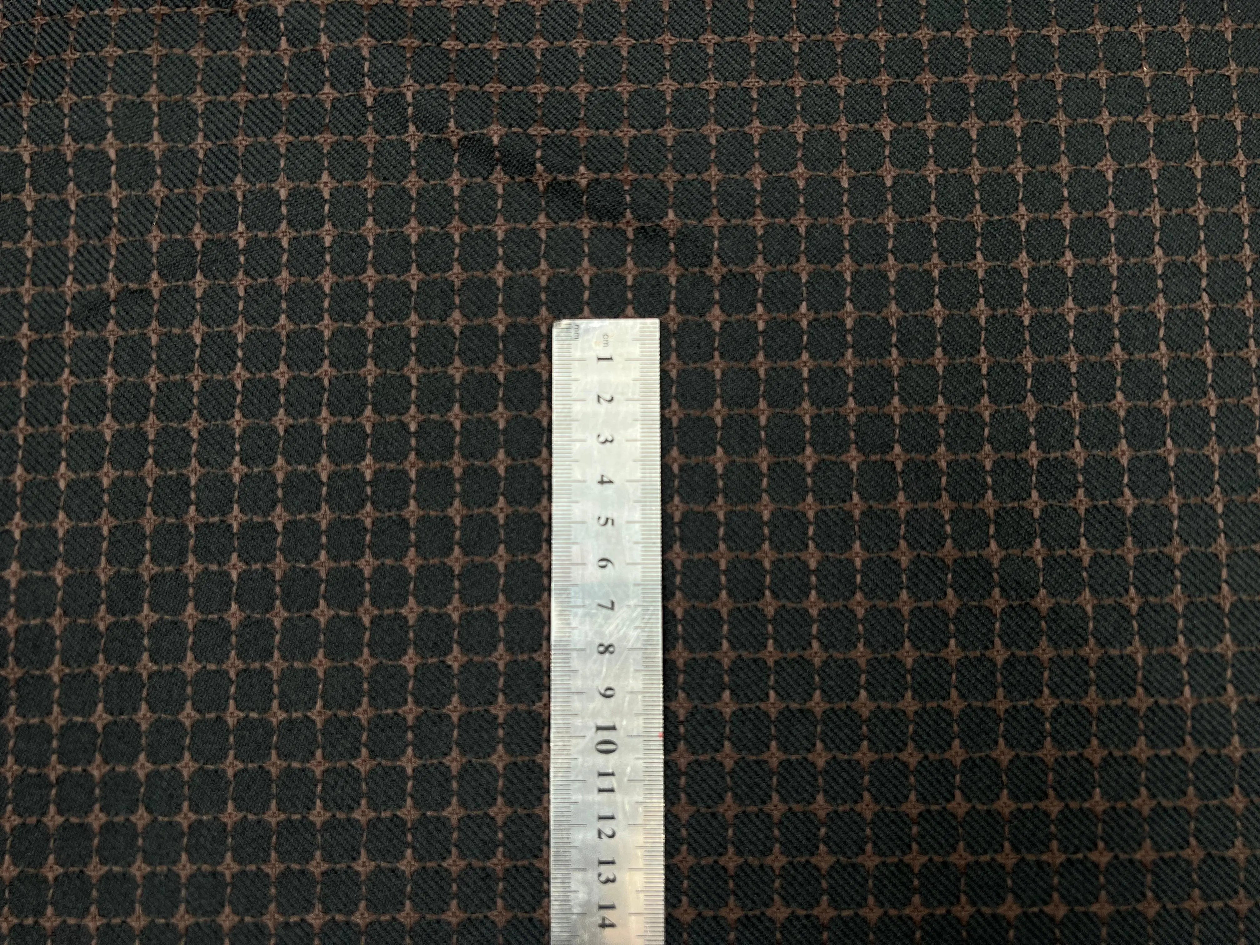 GABARDINE POLYESTER DRILL SURPIQUÉE DE CARREAUX - My Little Coupon - tissu - coudre