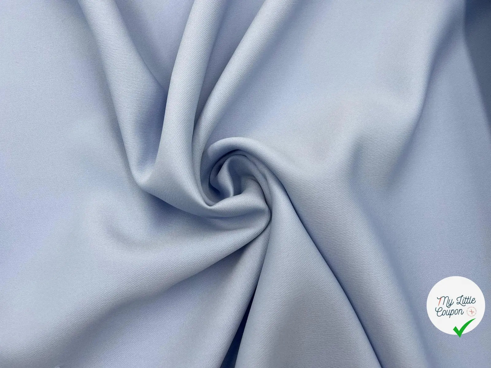 GABARDINE POLYESTER JAPAN BLEU CIEL - My Little Coupon - tissu - coudre