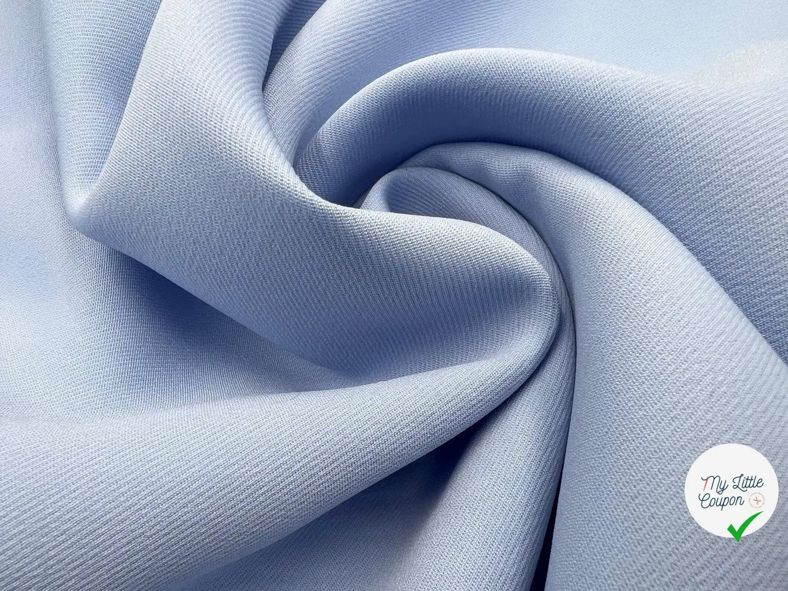 GABARDINE POLYESTER JAPAN BLEU CIEL - My Little Coupon - tissu - coudre