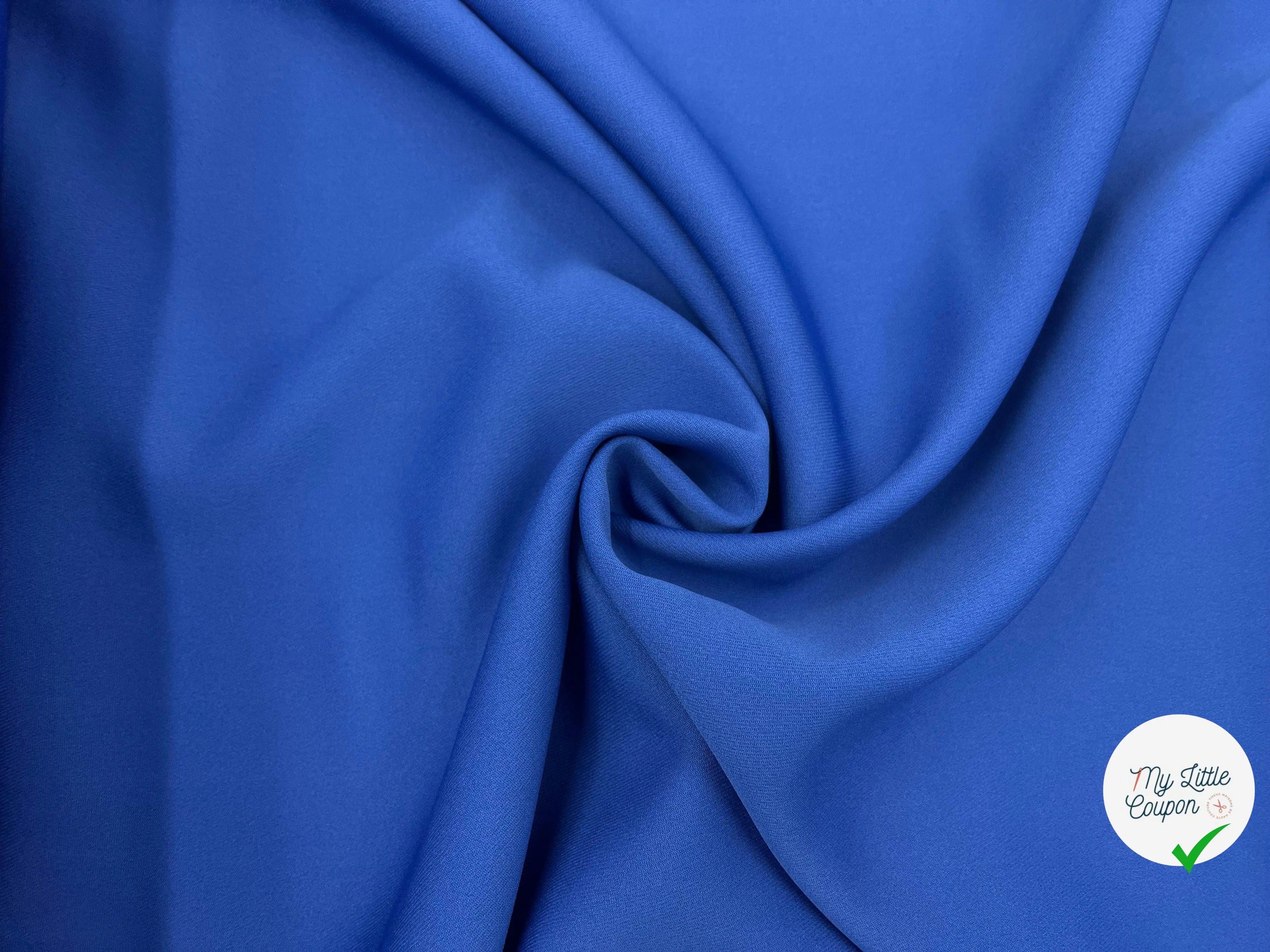 GABARDINE POLYESTER JAPAN BLEU - My Little Coupon - tissu - coudre