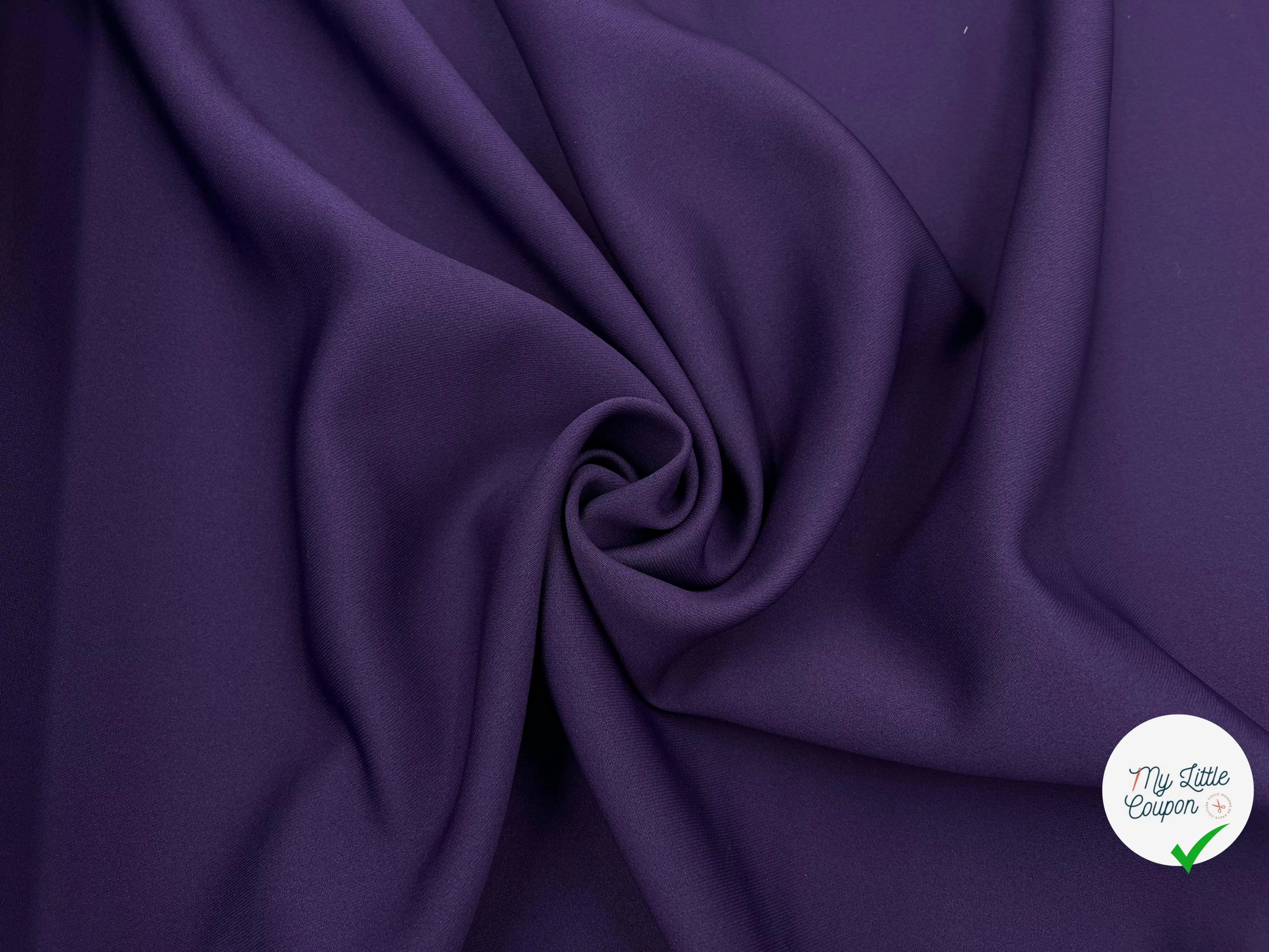 GABARDINE POLYESTER JAPAN COUTURE VIOLET - My Little Coupon - tissu - coudre