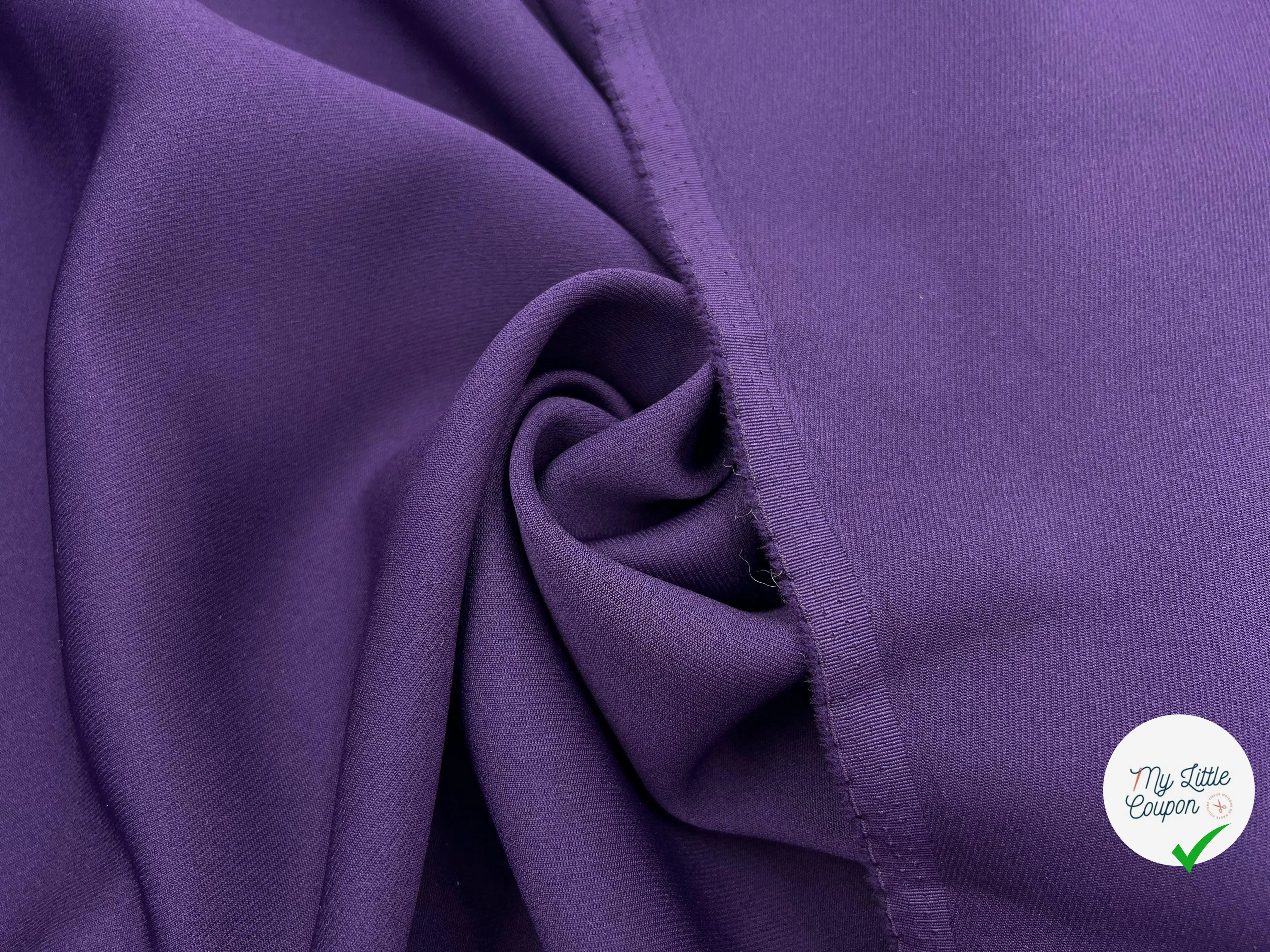 GABARDINE POLYESTER JAPAN COUTURE VIOLET - My Little Coupon - tissu - coudre