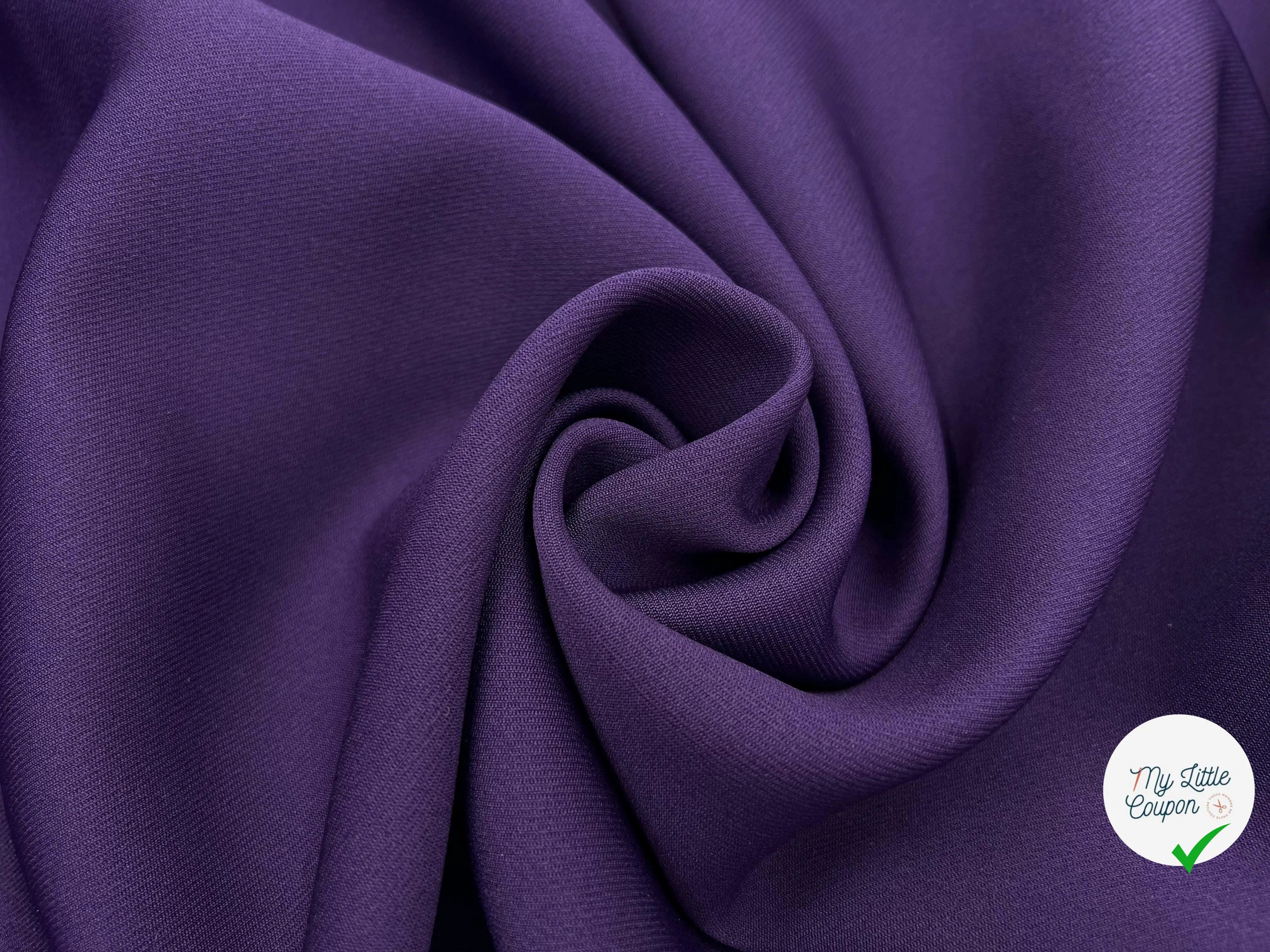 GABARDINE POLYESTER JAPAN COUTURE VIOLET - My Little Coupon - tissu - coudre