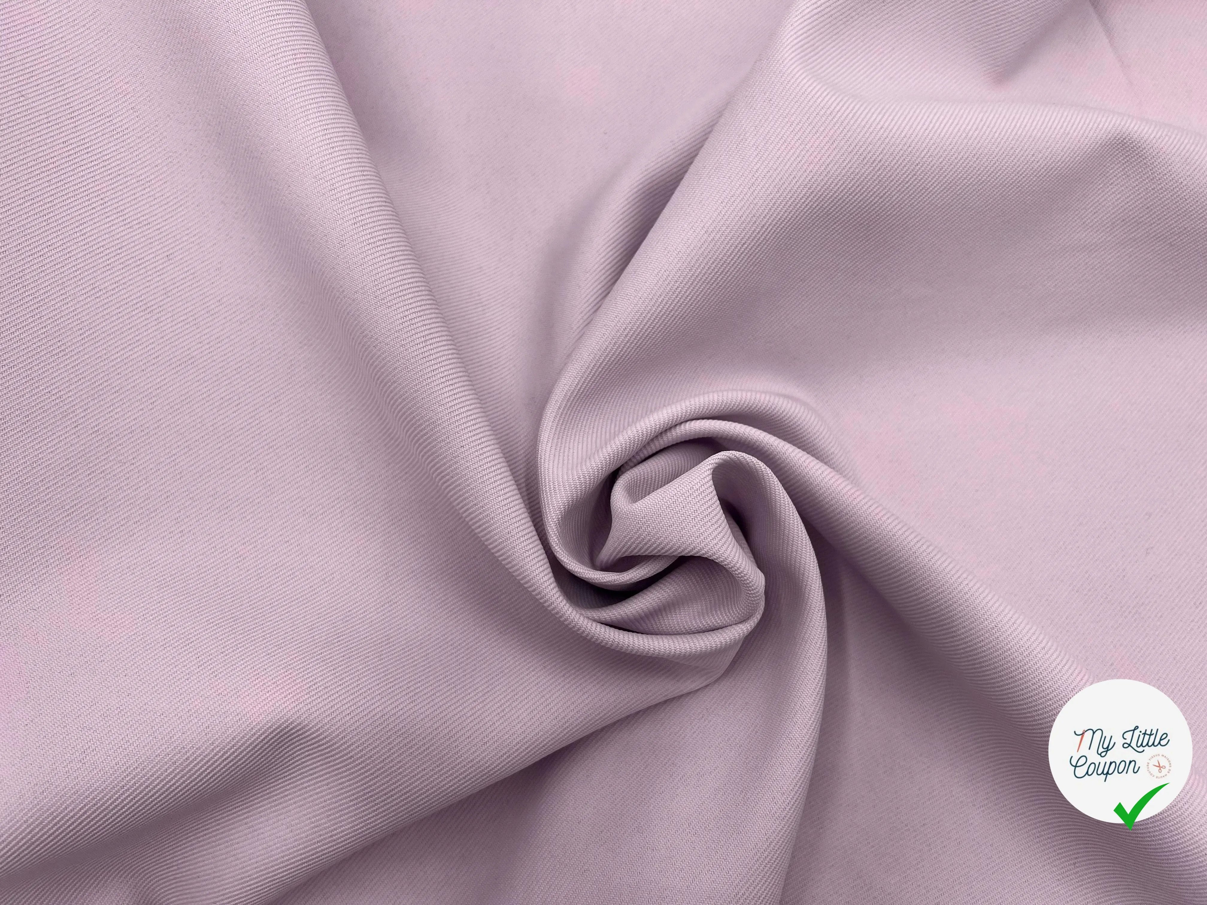 GABARDINE POLYESTER JAPON PRESTIGE LILAS - My Little Coupon - tissu - coudre