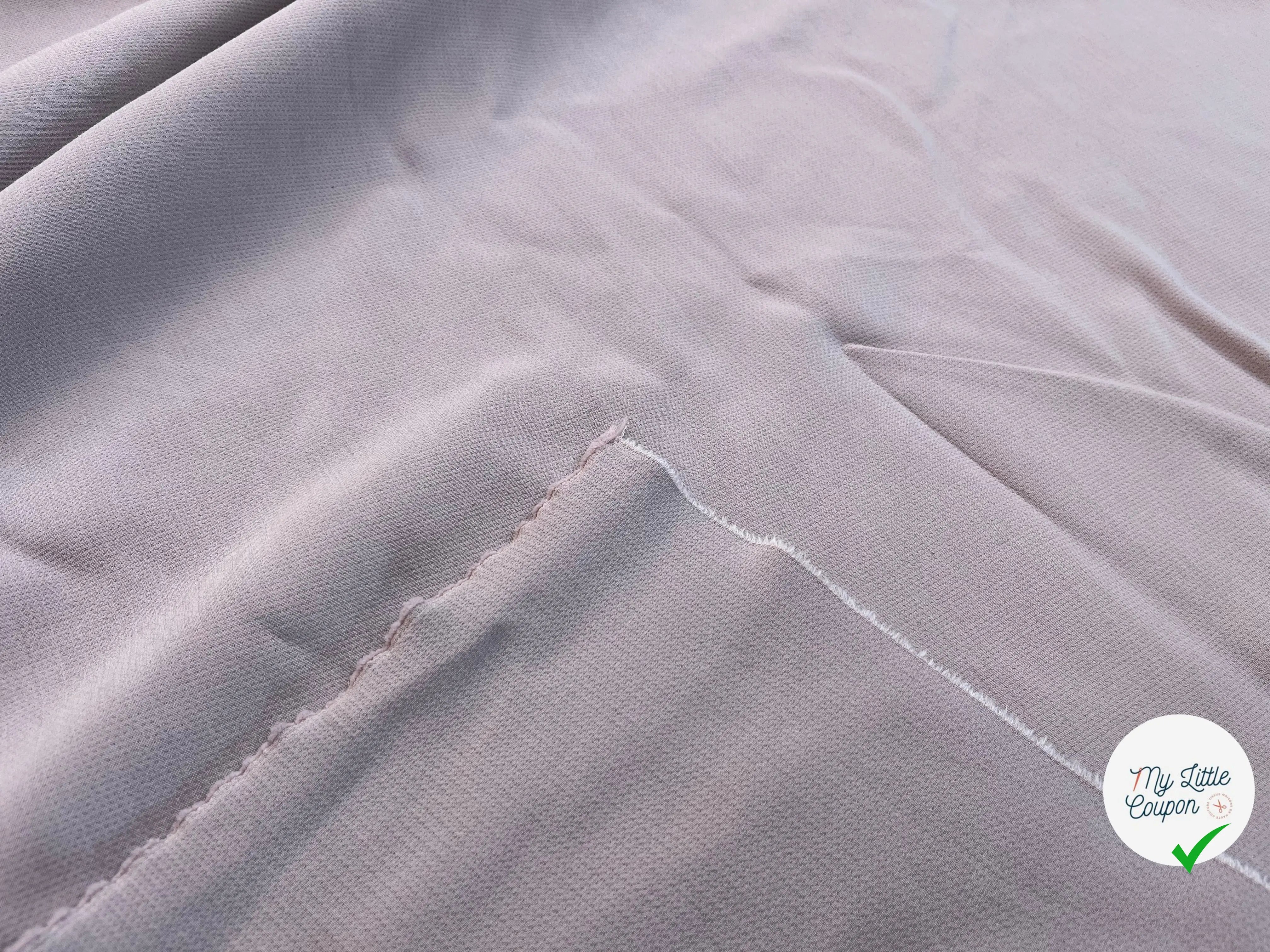 GABARDINE POLYLAINE VIEUX ROSE STRETCH - My Little Coupon