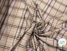 GABARDINE POLYVISCOSE  ECOSSAIS STRETCH - My Little Coupon