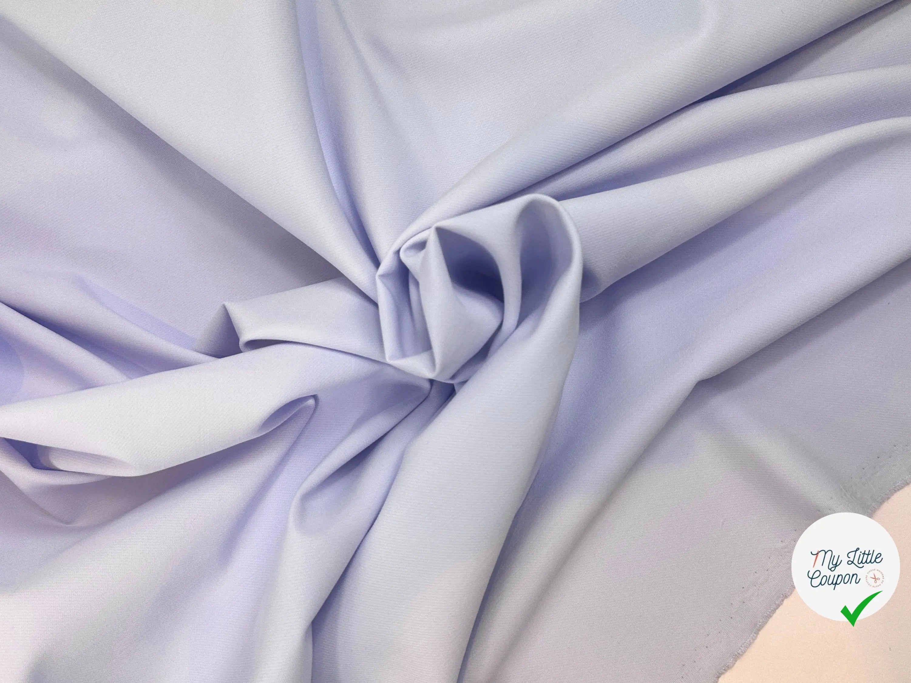 GABARDINE POLYVISCOSE LILAS CLAIR MSO