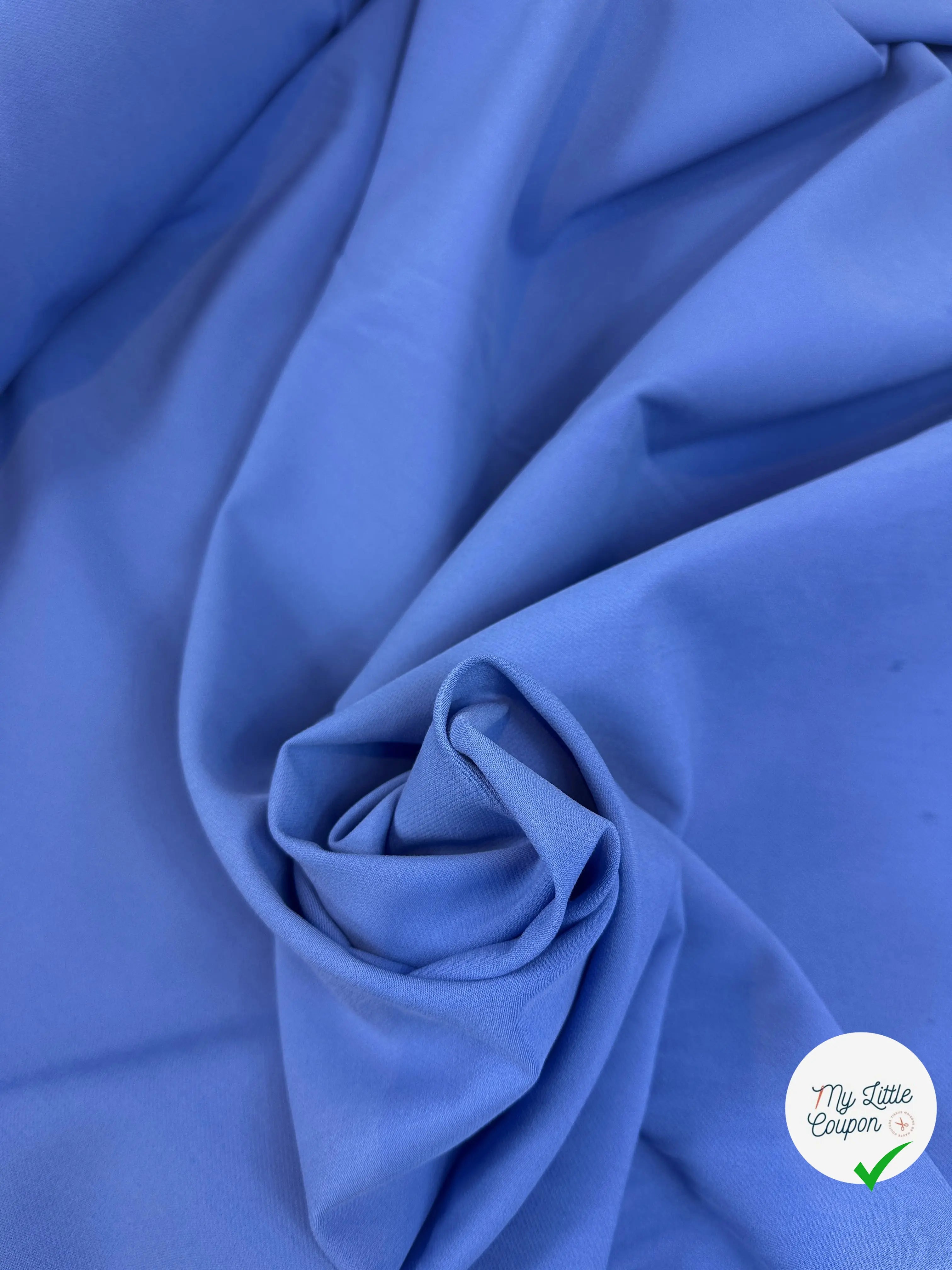 GABARDINE POLYVISCOSE STRETCH STORM BLUE MSO
