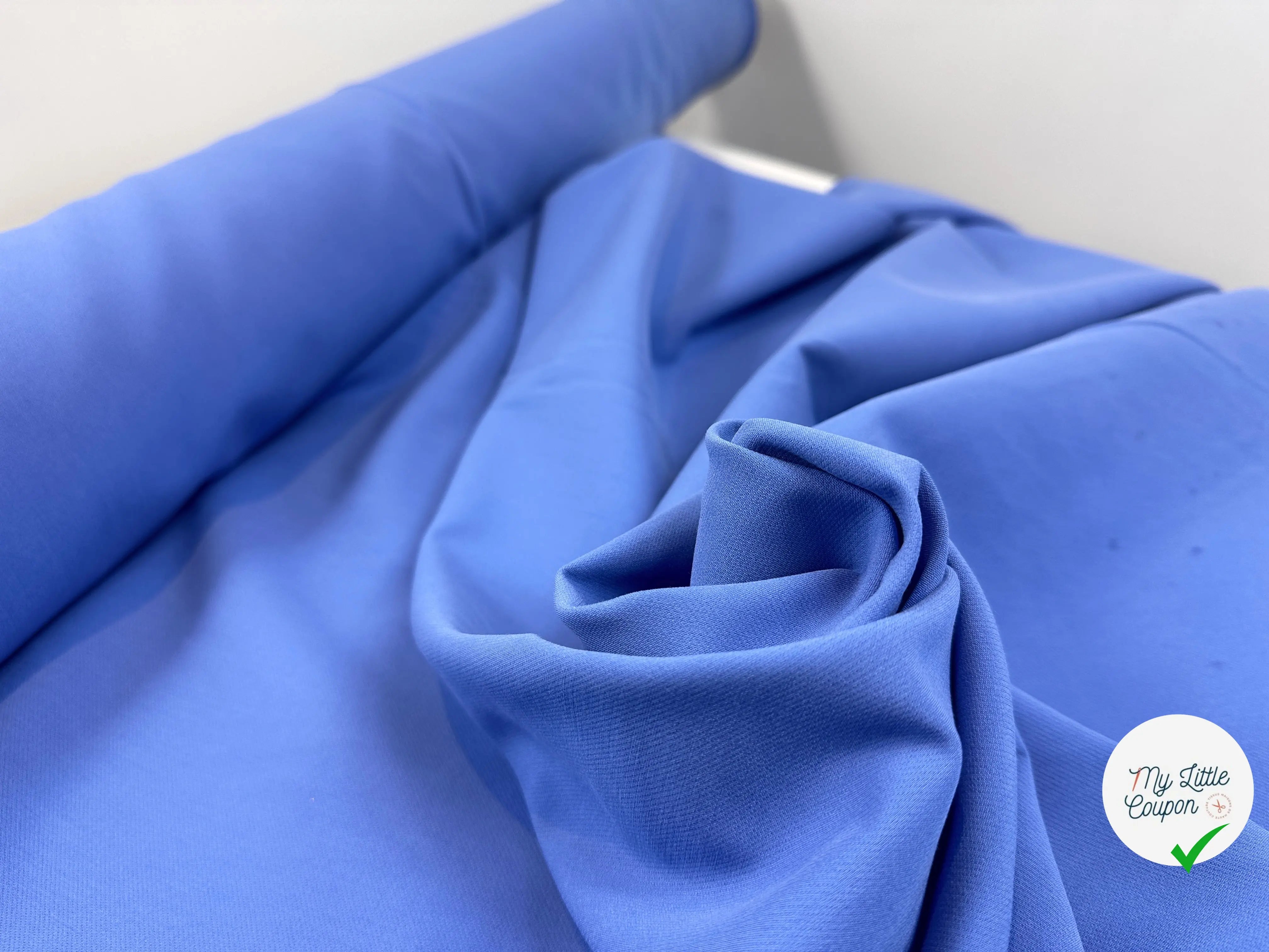 GABARDINE POLYVISCOSE STRETCH STORM BLUE MSO