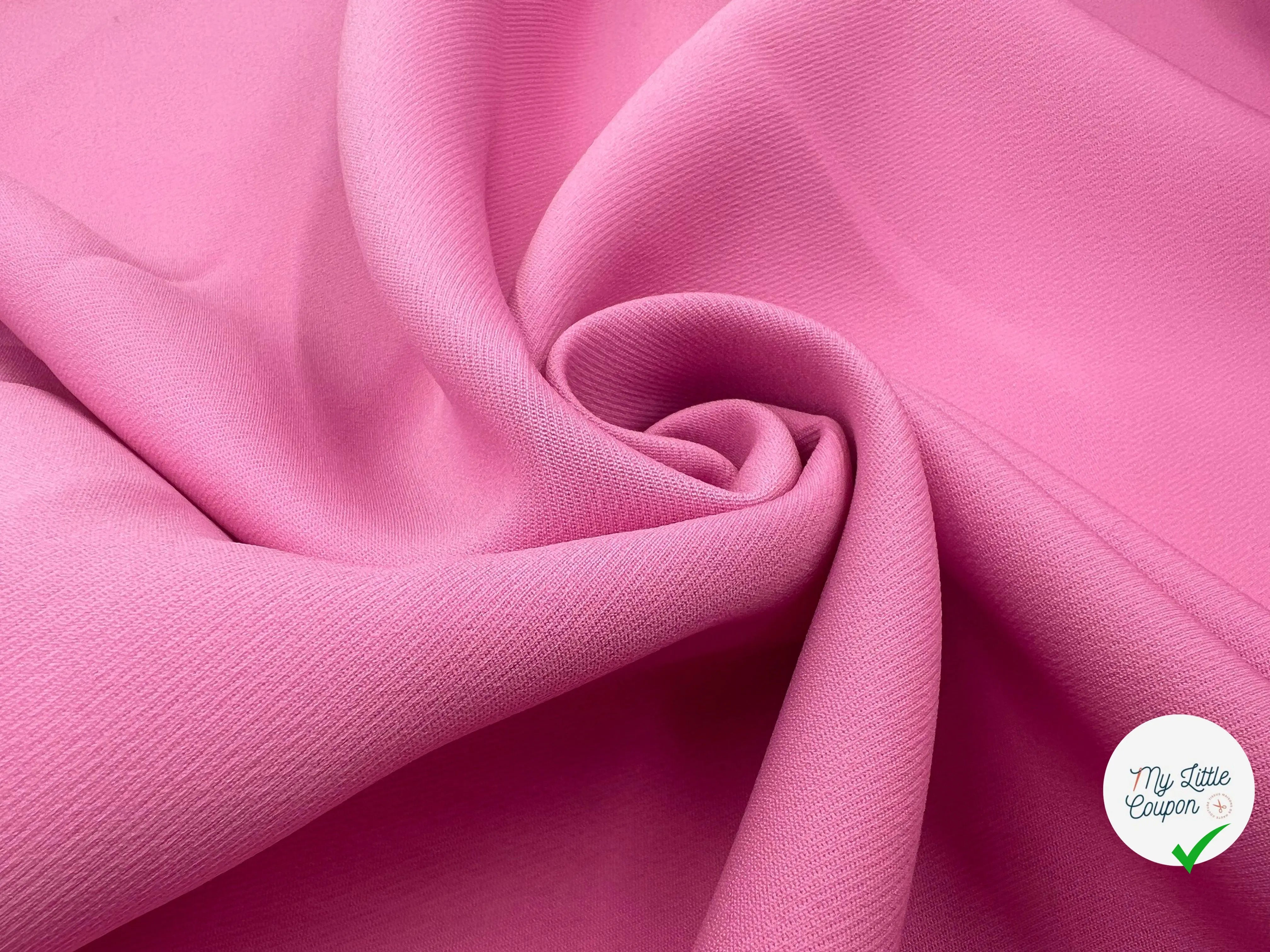 GABARDINE PRESTIGE COLORI ROSE CHEWING GUM - My Little Coupon - tissu - coudre