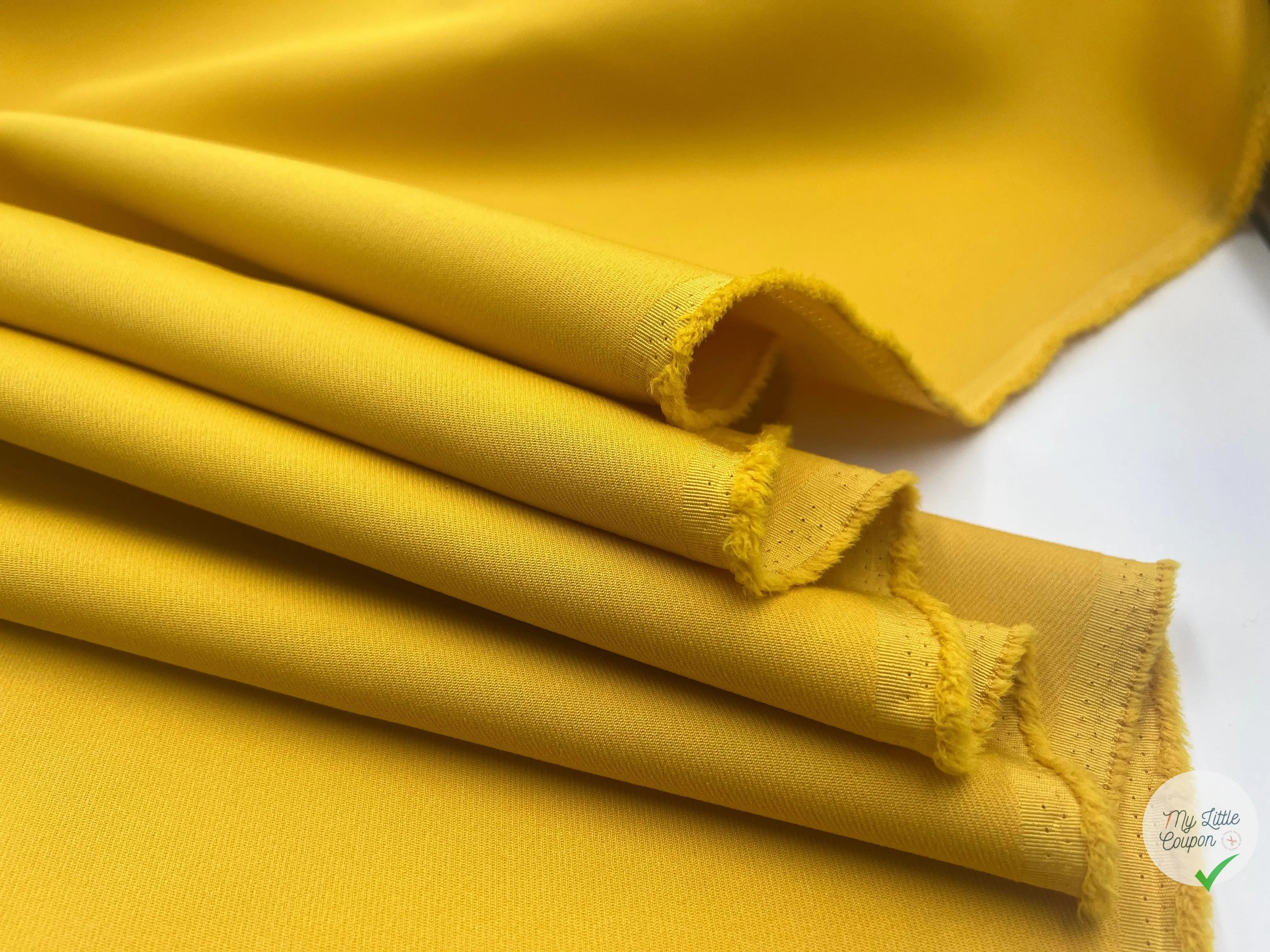 GABARDINE PRESTIGE JAPON JAUNE - My Little Coupon - tissu - coudre