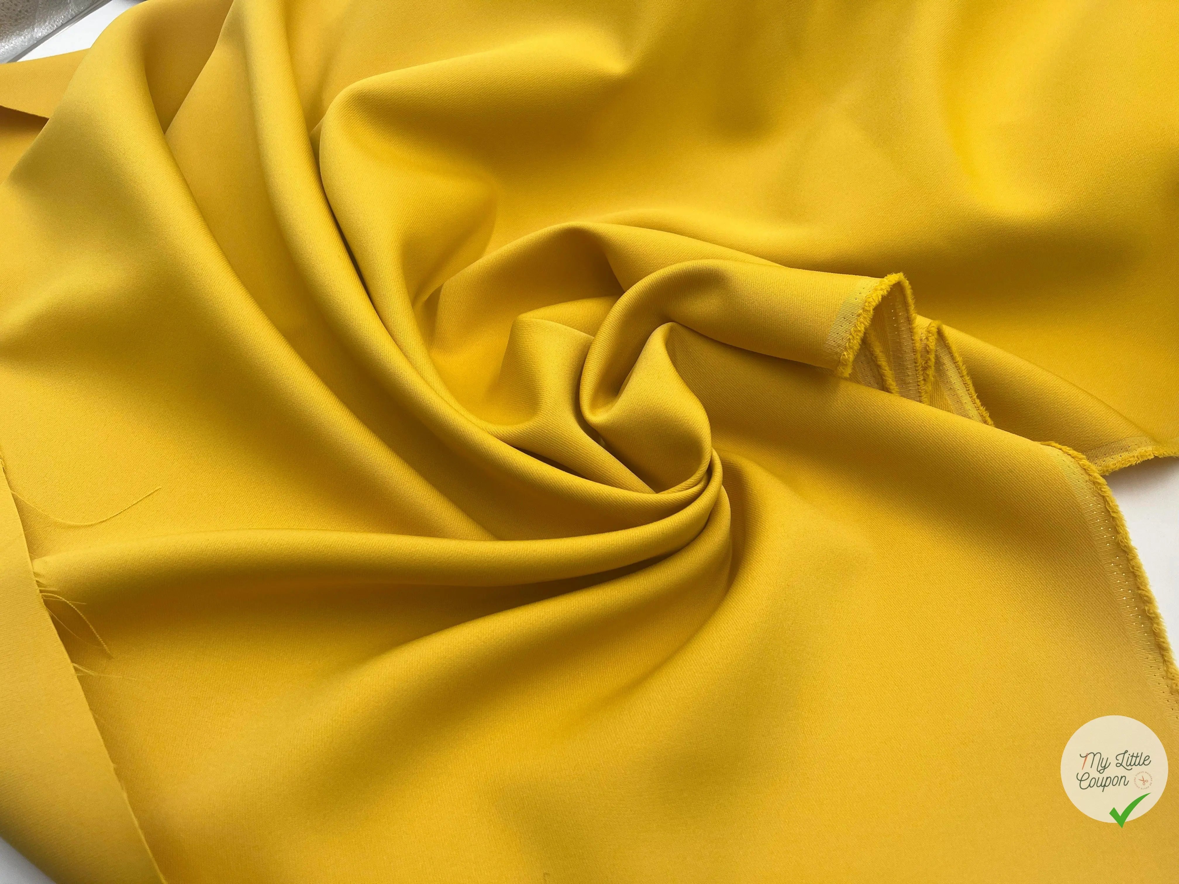 GABARDINE PRESTIGE JAPON JAUNE - My Little Coupon - tissu - coudre