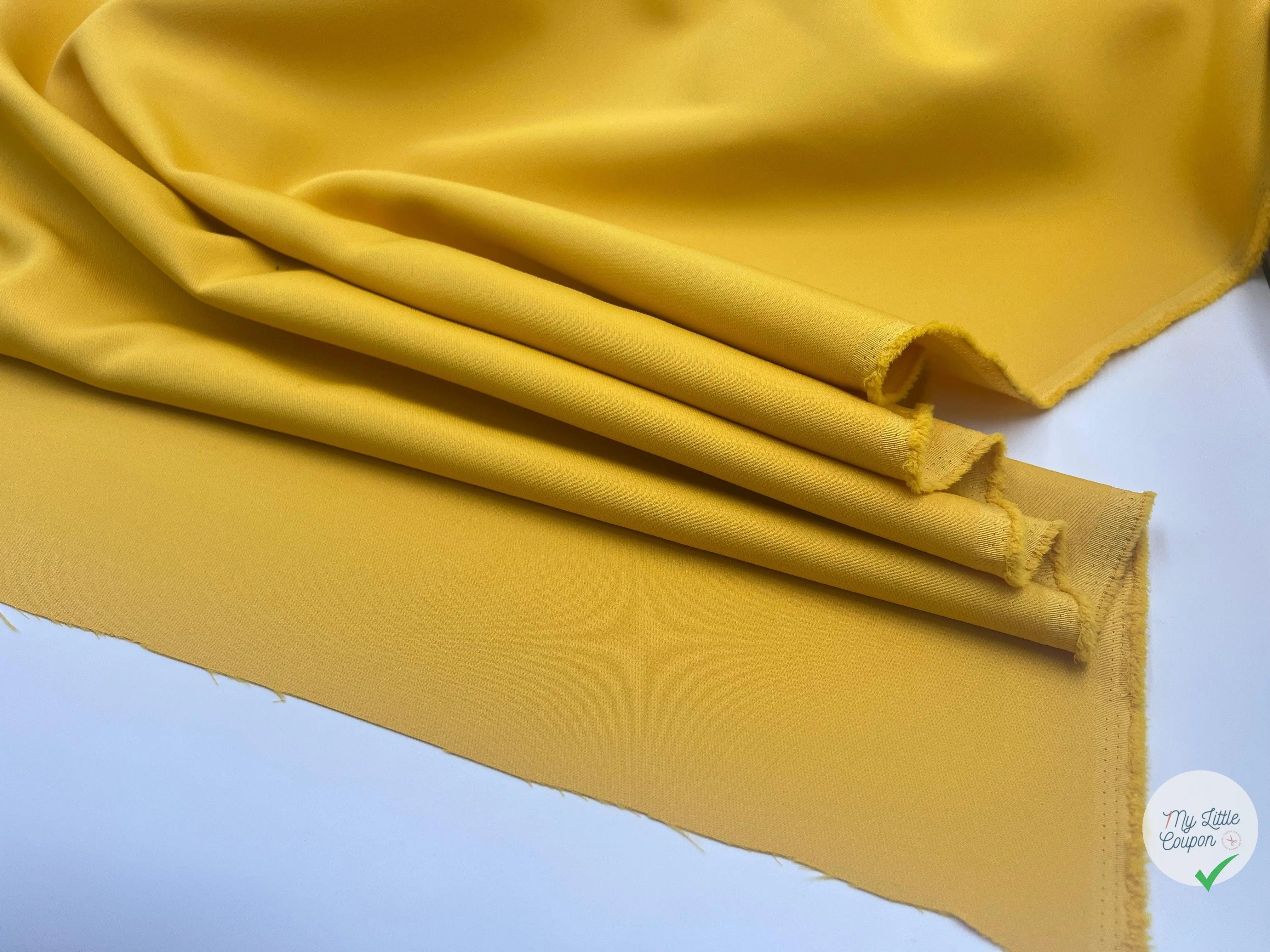 GABARDINE PRESTIGE JAPON JAUNE - My Little Coupon - tissu - coudre