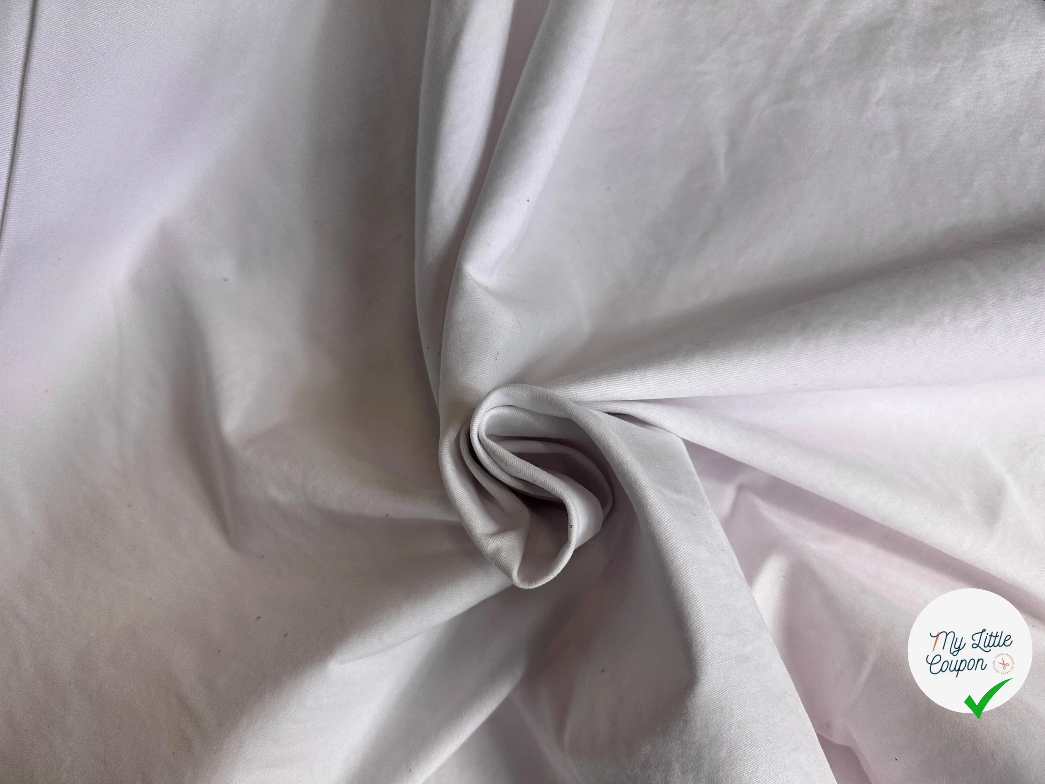 GABARDINE SABLE BLANC REFLET ROSÉ STRETCH PEACHSKIN MSO