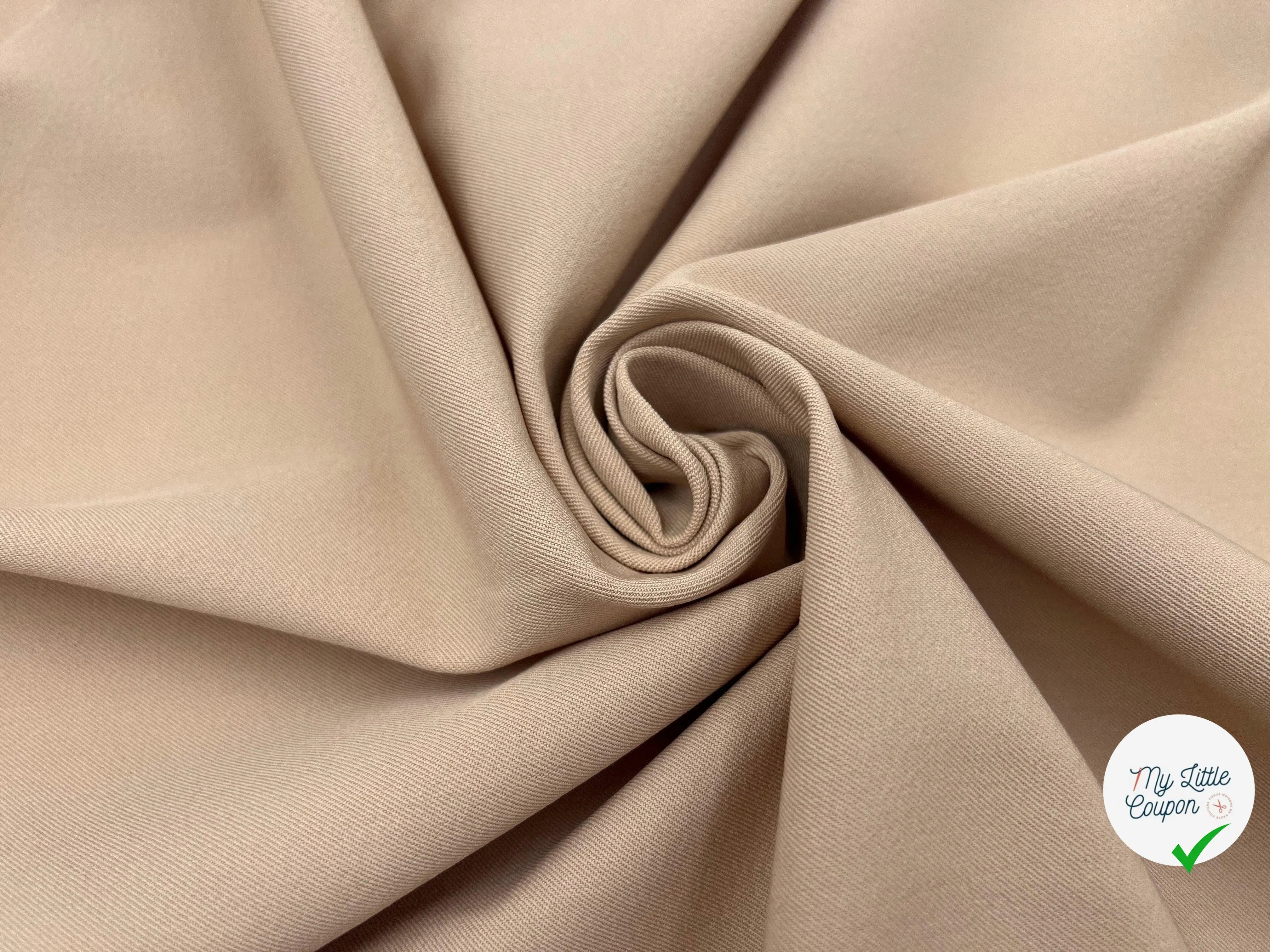 GABARDINE SABLÉE SAHARA - My Little Coupon - tissu - coudre
