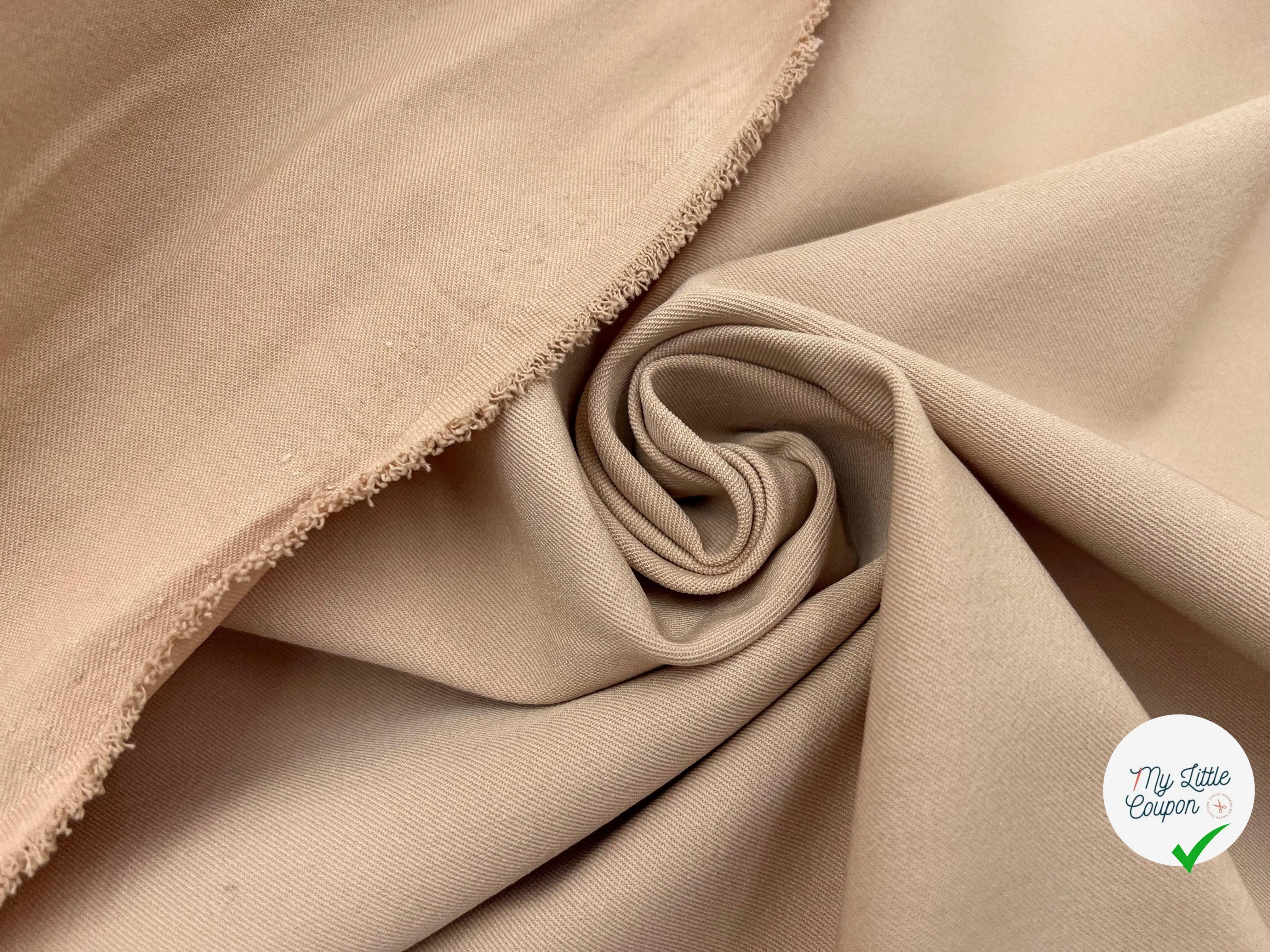 GABARDINE SABLÉE SAHARA - My Little Coupon - tissu - coudre