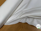 GABARDINE SATINÉE DE COTON TENUE SUBLIME TRÈS FINEMENT SERGÉE BLANC CASSÉ - My Little Coupon