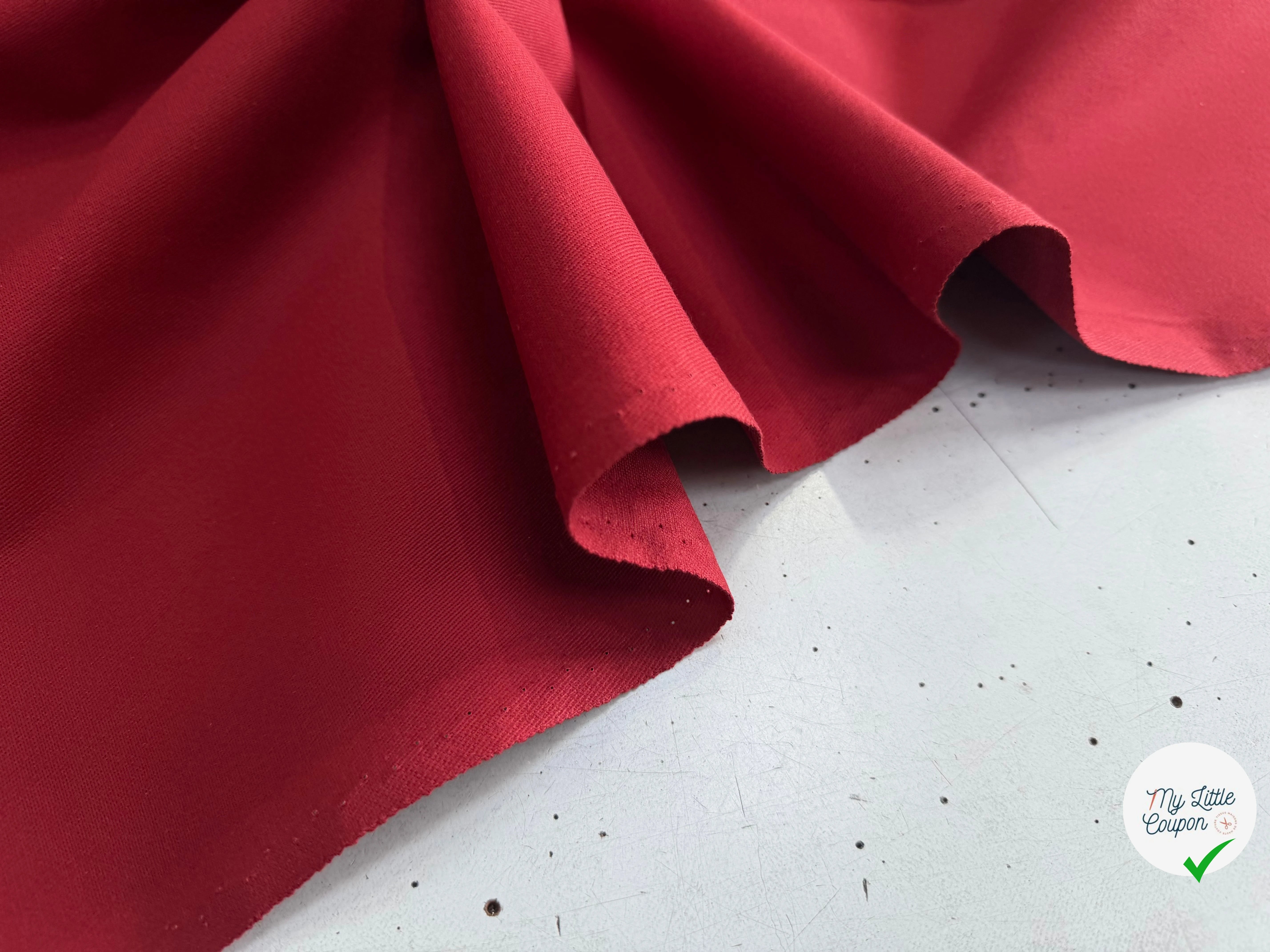 GABARDINE SERGÉE 100% COTON POURPRE 812 150 CM - My Little Coupon