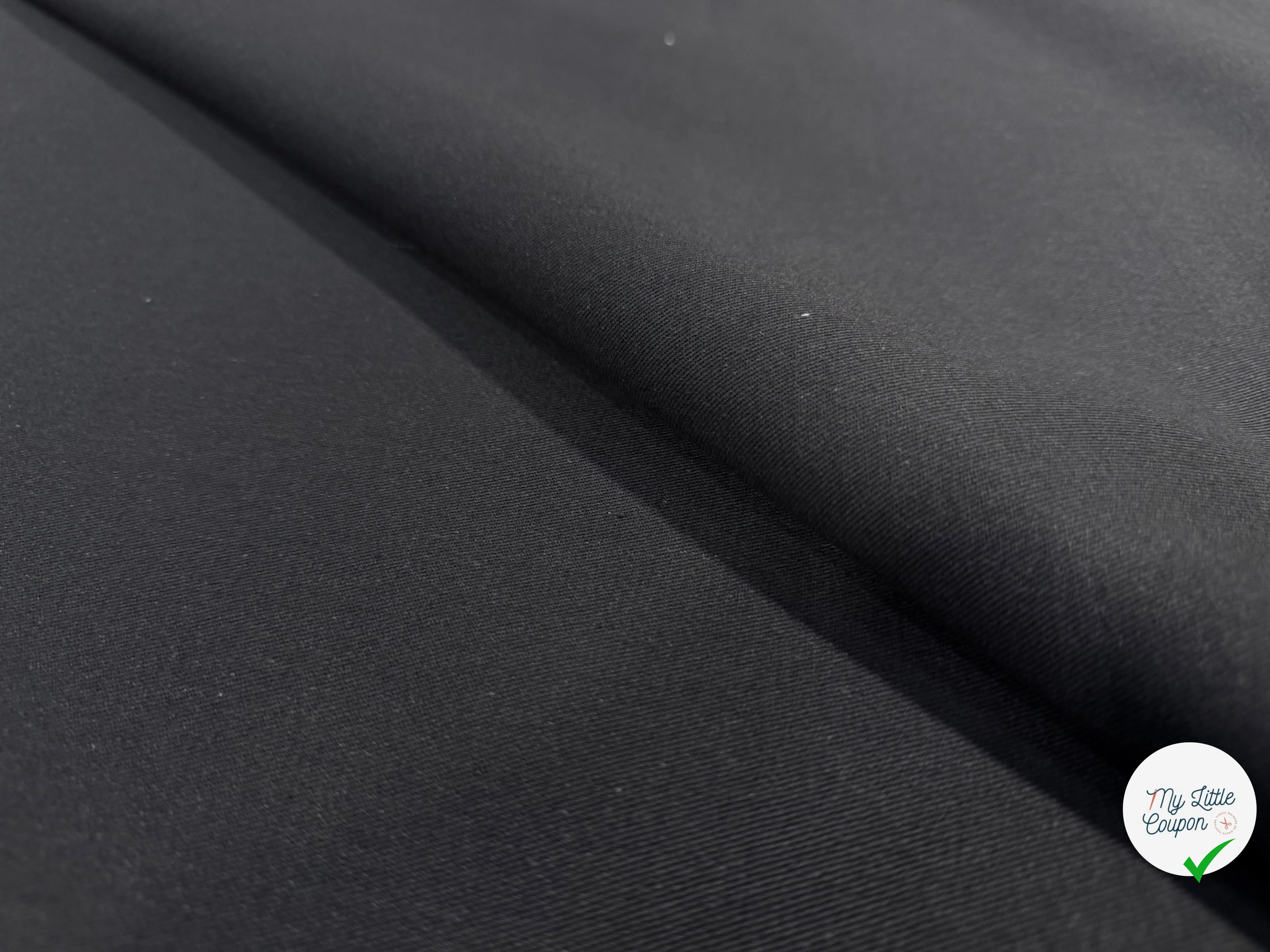 GABARDINE SERGÉE CARBONE 861 1ERE PROD 150 CM - My Little Coupon