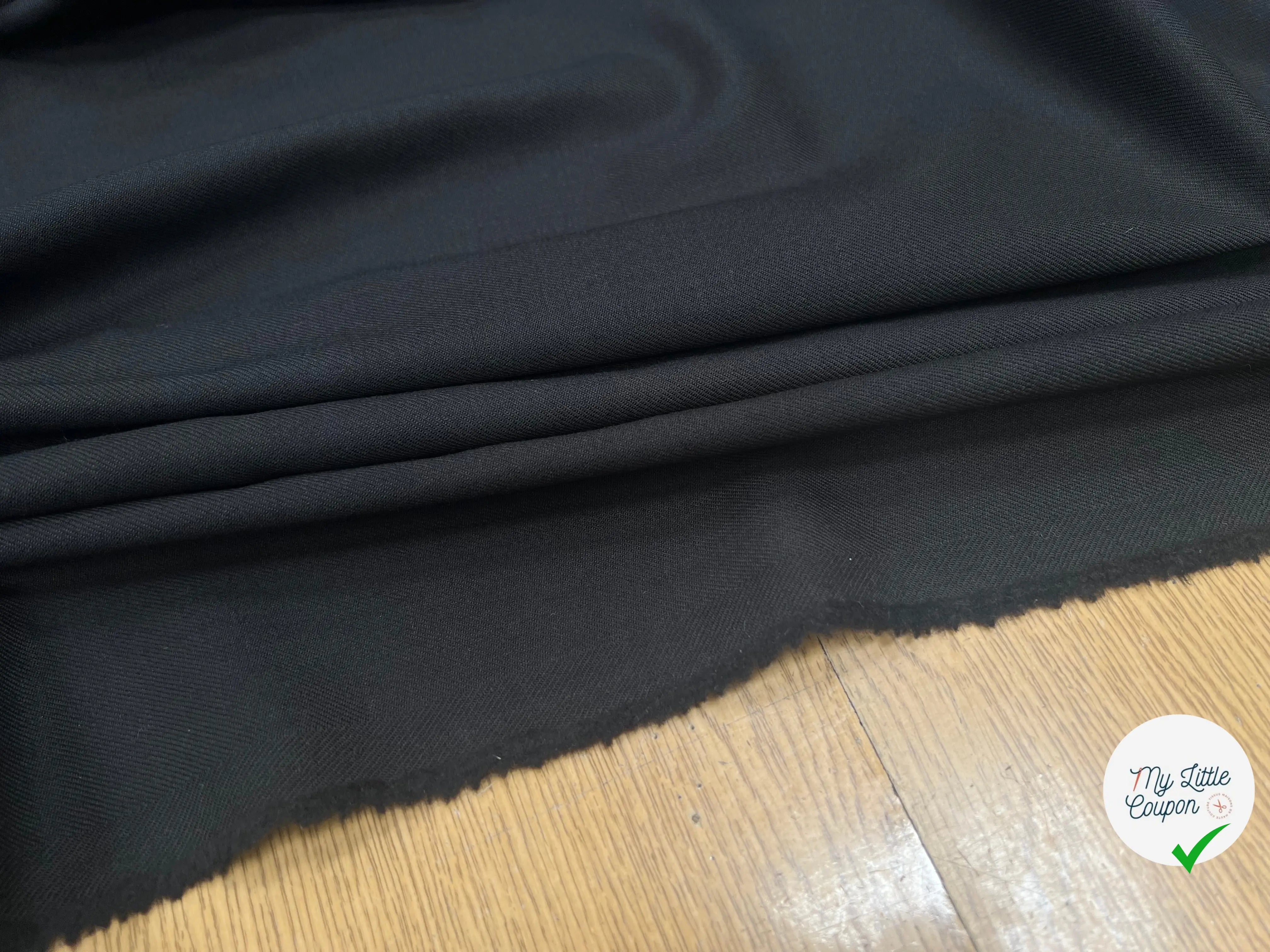 GABARDINE SERGÉE FLUIDE LAINE 2%EA MARRON - My Little Coupon