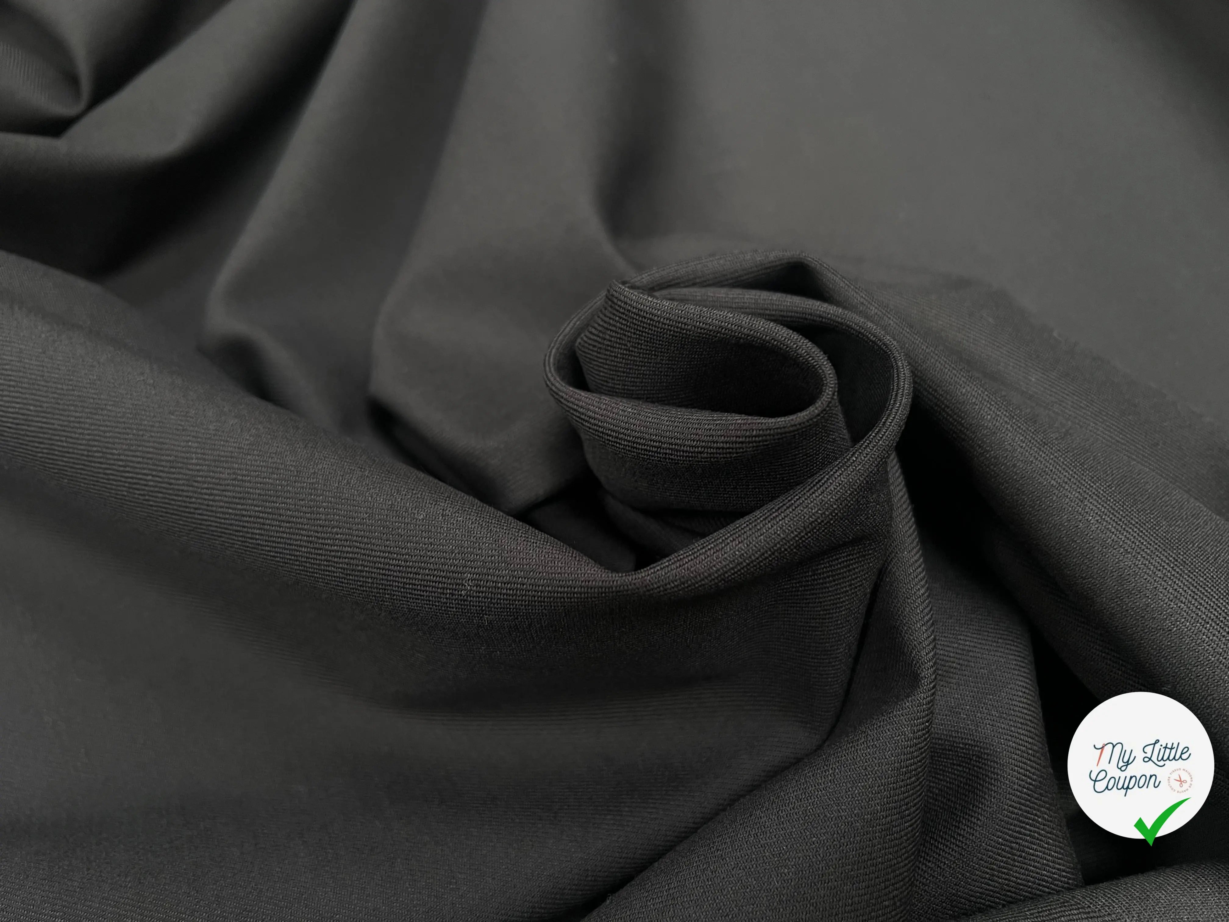 GABARDINE SERGÉE FLUIDE LAINE 2%EA MARRON - My Little Coupon