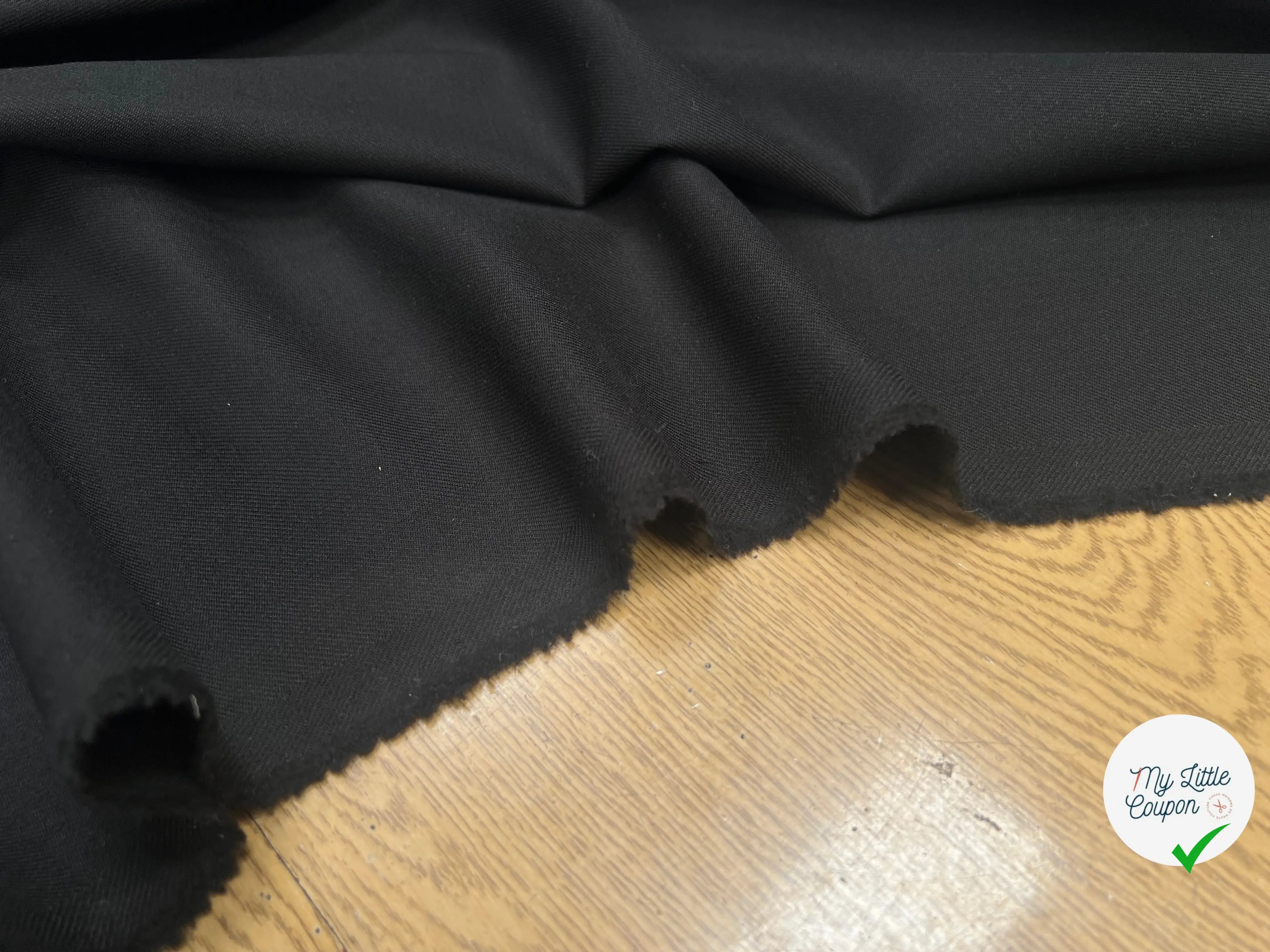 GABARDINE SERGÉE FLUIDE LAINE 2%EA MARRON - My Little Coupon