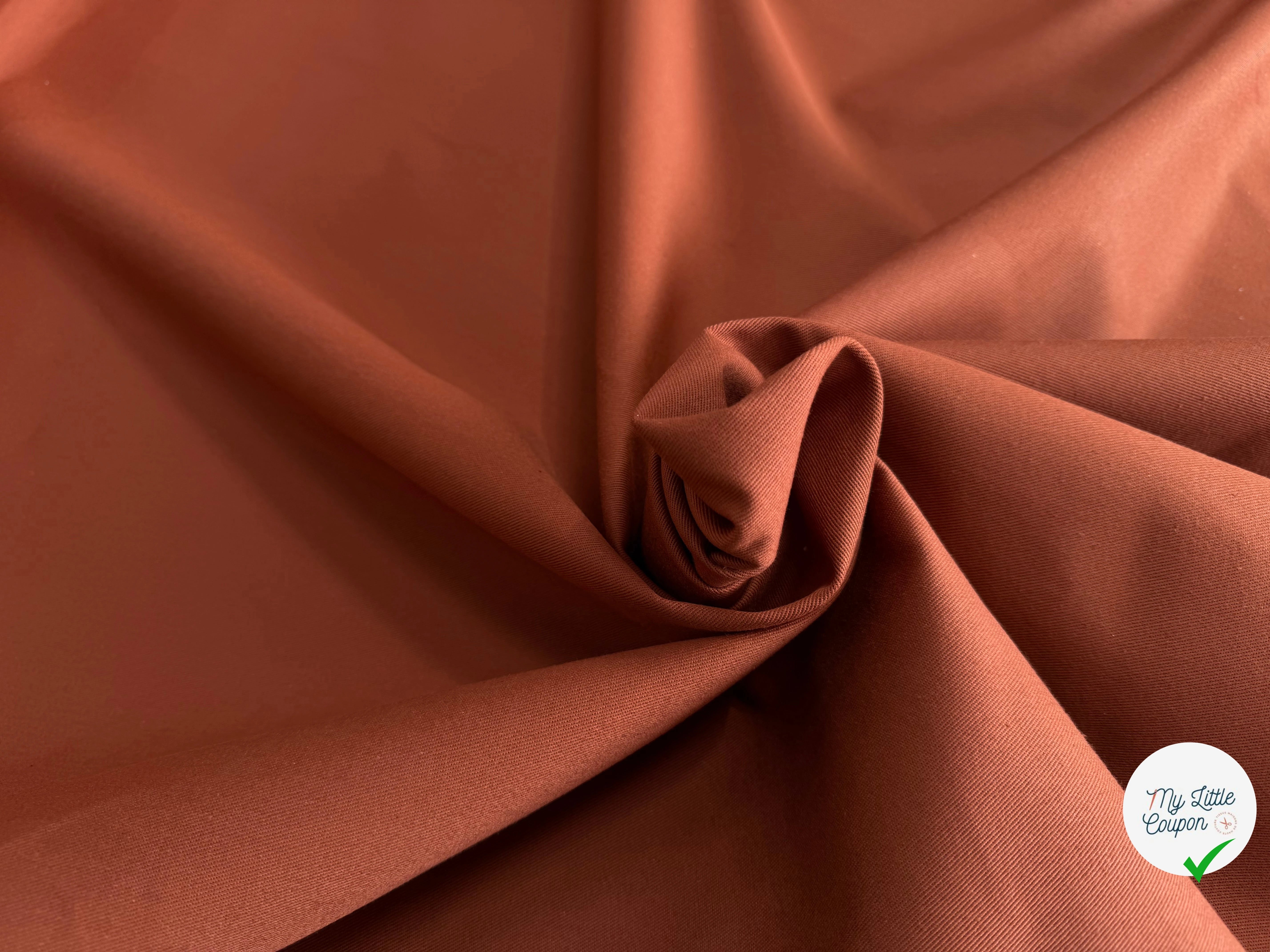 GABARDINE SERGÉE TABAC 863 150 CM - My Little Coupon