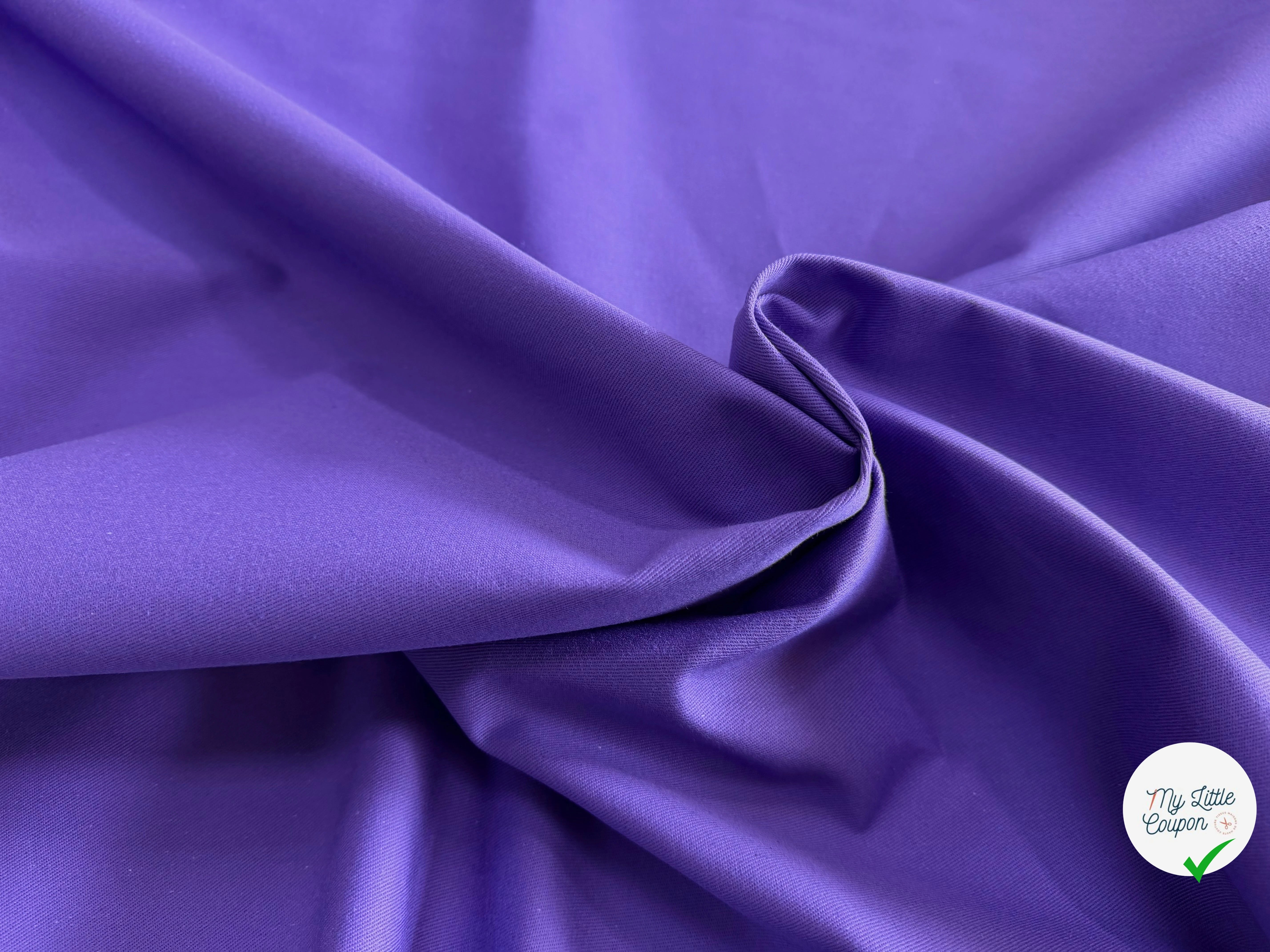 GABARDINE SERGÉE VIOLET 864 150 CM - My Little Coupon