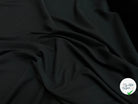 GABARDINE SOUPLE BELLE TENUE 100% COTON NOIR PROFOND - My Little Coupon