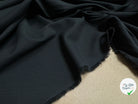 GABARDINE SOUPLE BELLE TENUE 100% COTON NOIR PROFOND - My Little Coupon