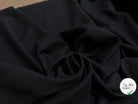 GABARDINE SOUPLE BELLE TENUE 100% COTON NOIR PROFOND - My Little Coupon